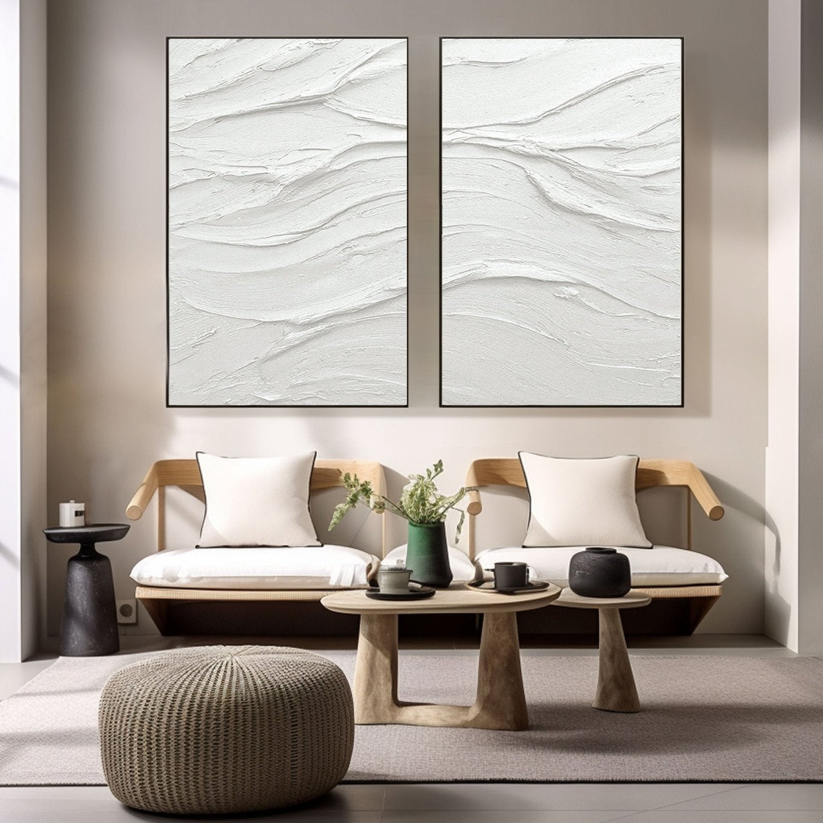Plaster Painting "Quiet Grace"