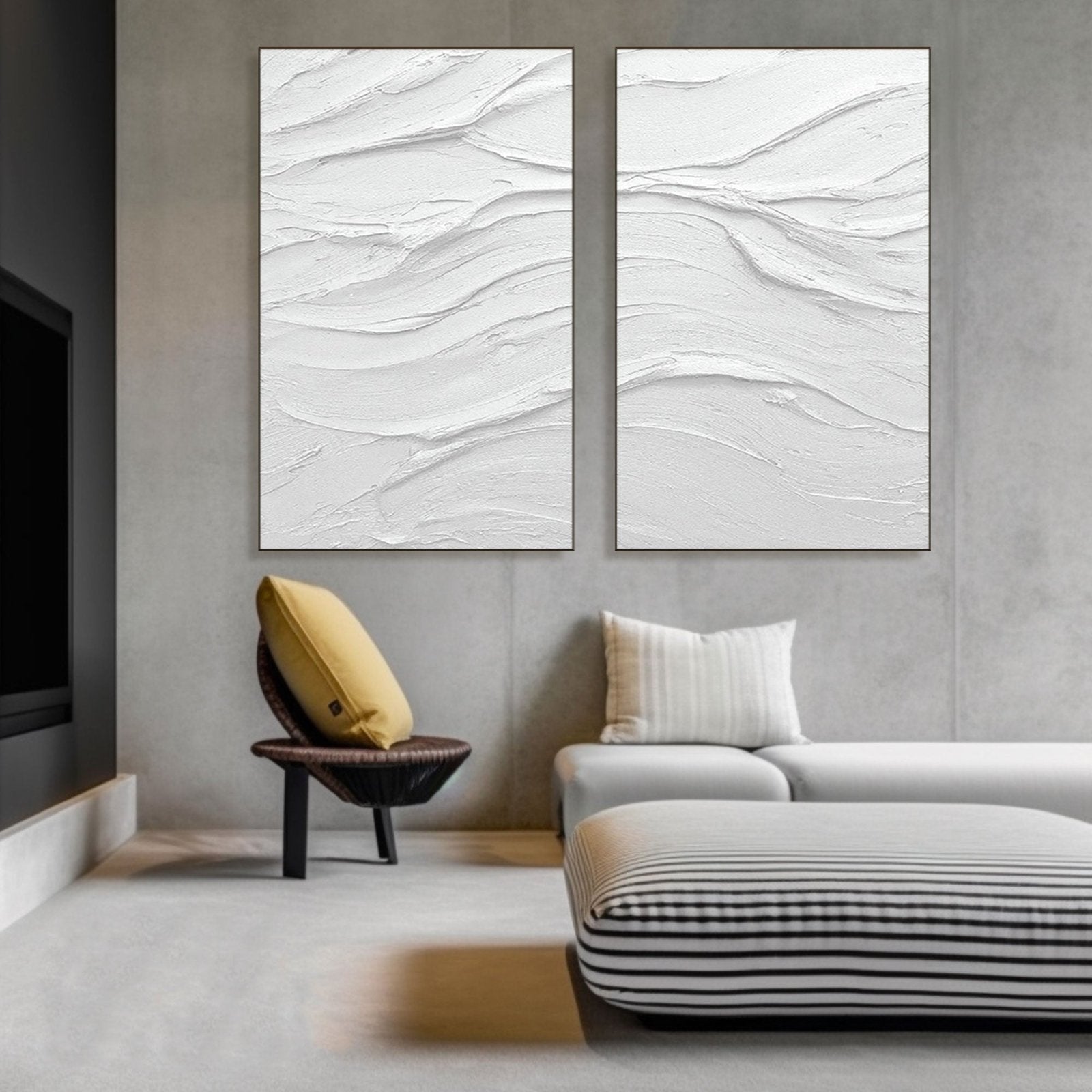 Plaster Painting "Quiet Grace"