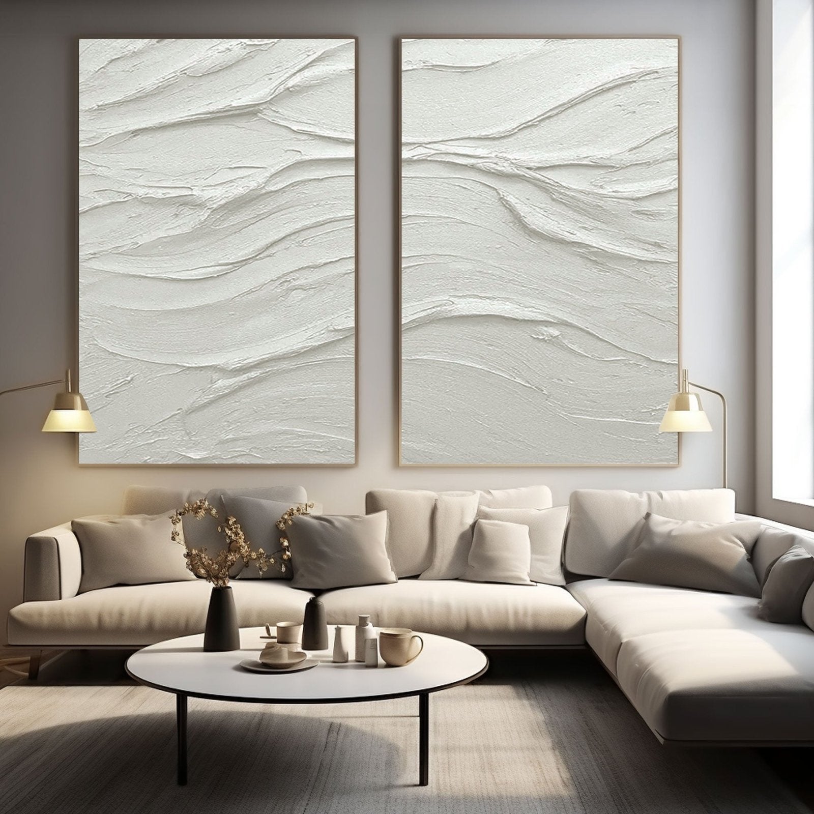 Plaster Painting "Quiet Grace"