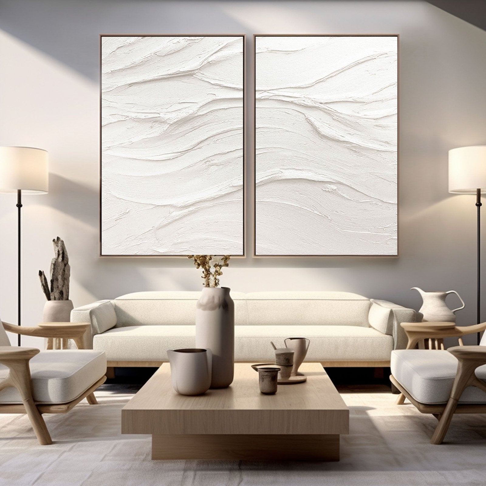 Plaster Painting "Quiet Grace"