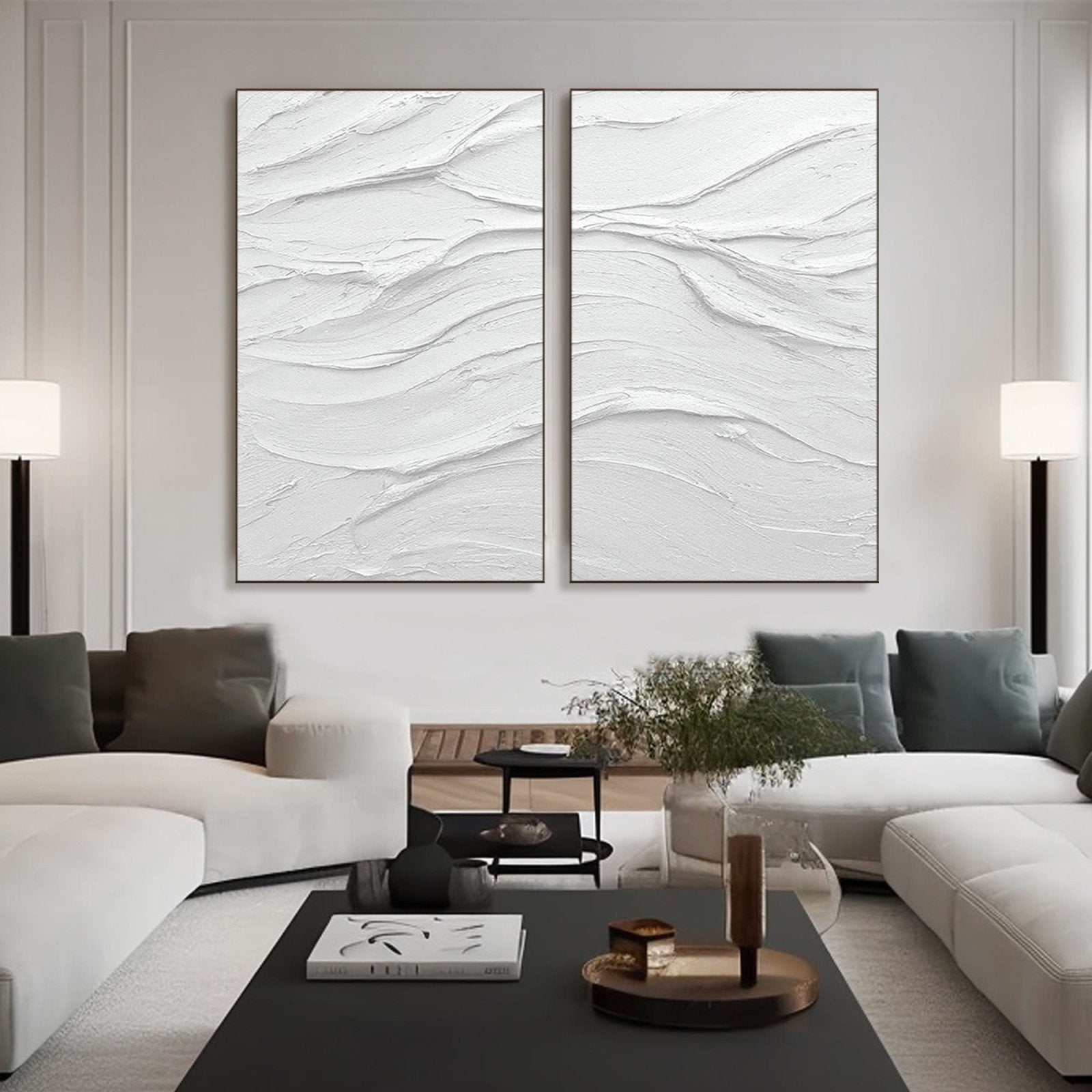 Plaster Painting "Quiet Grace"