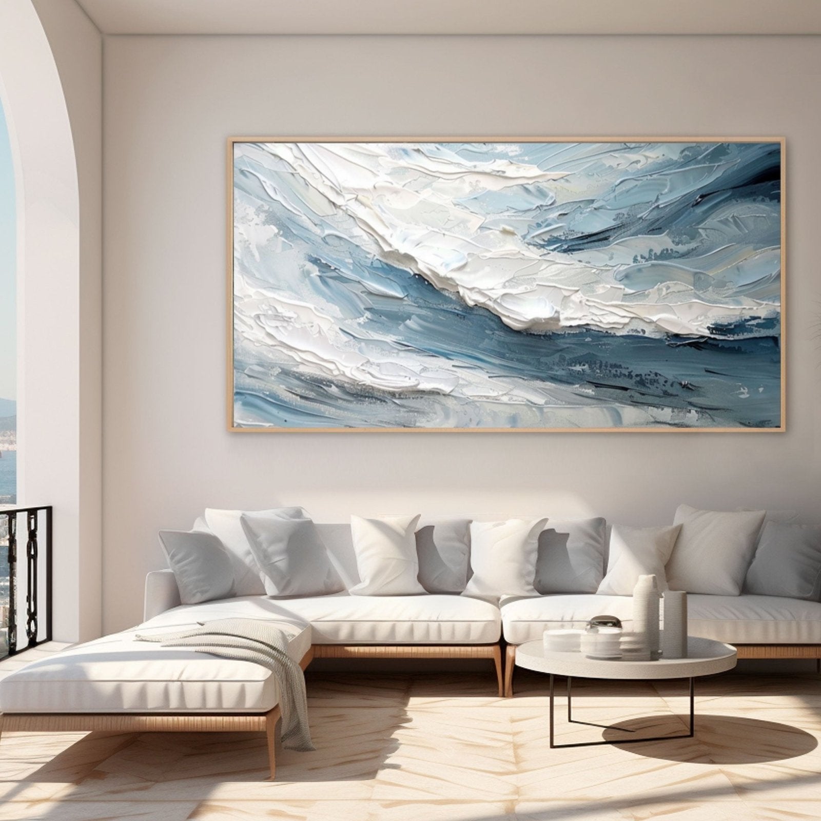 Plaster Painting "Serenity in Motion"