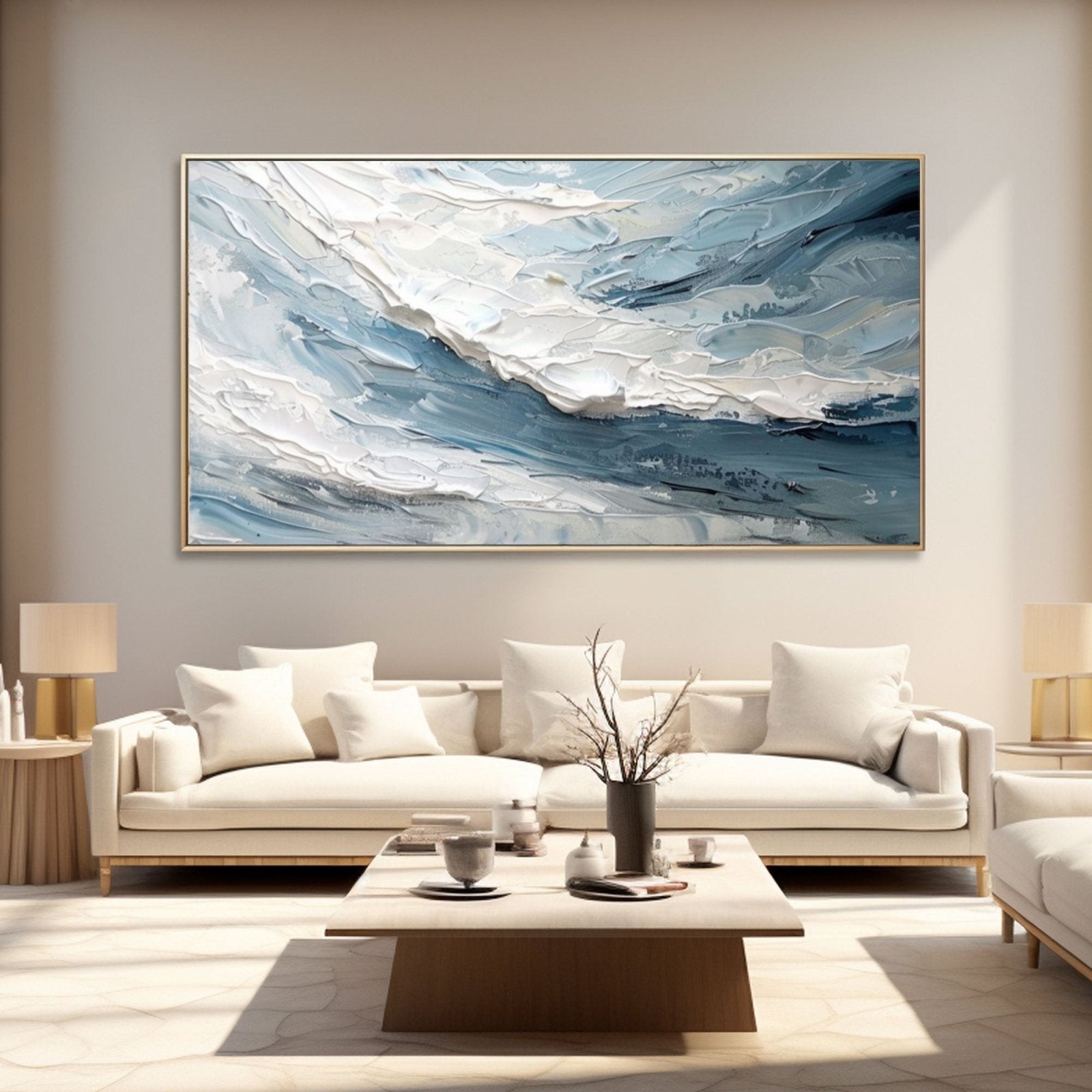 Plaster Painting "Serenity in Motion"