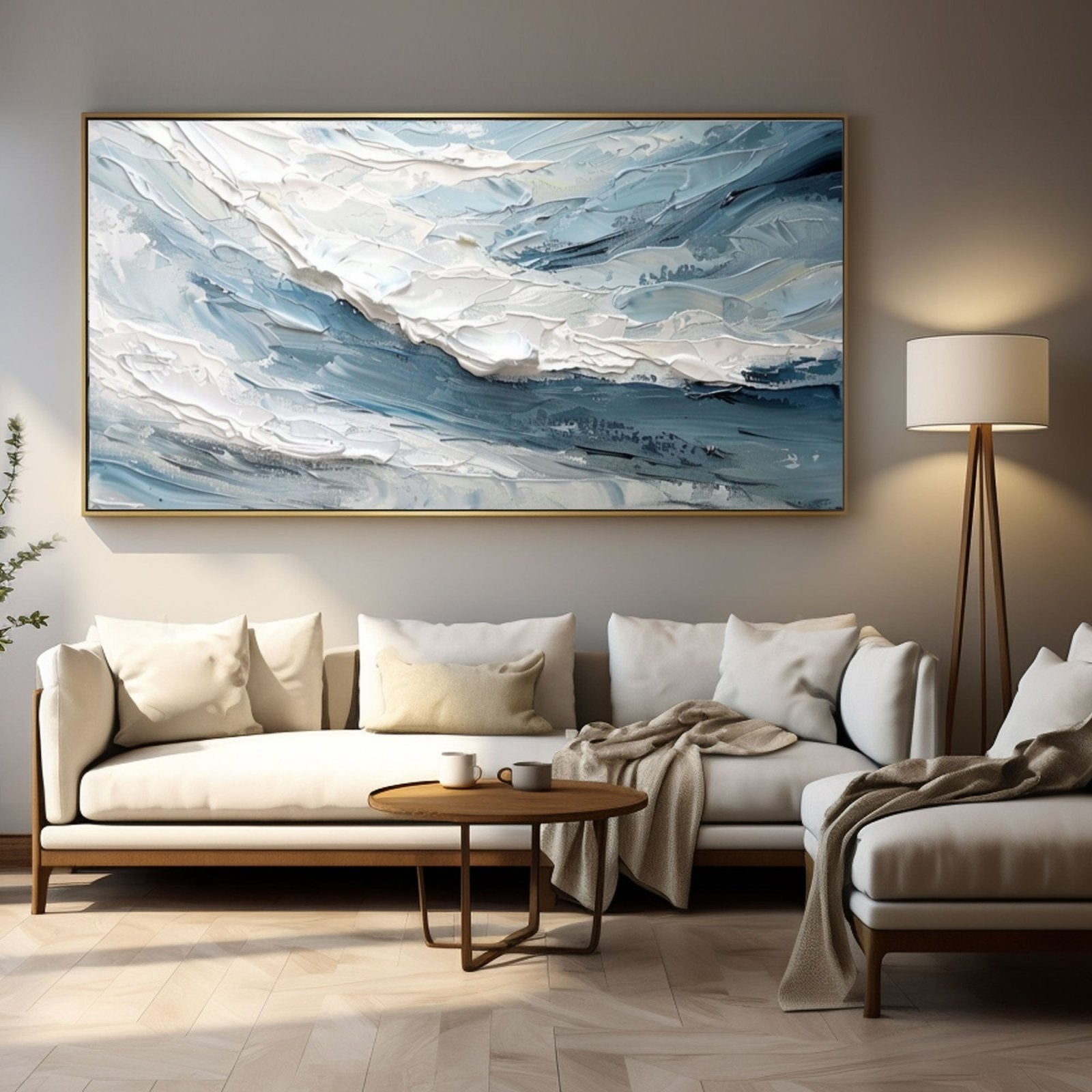 Plaster Painting "Serenity in Motion"