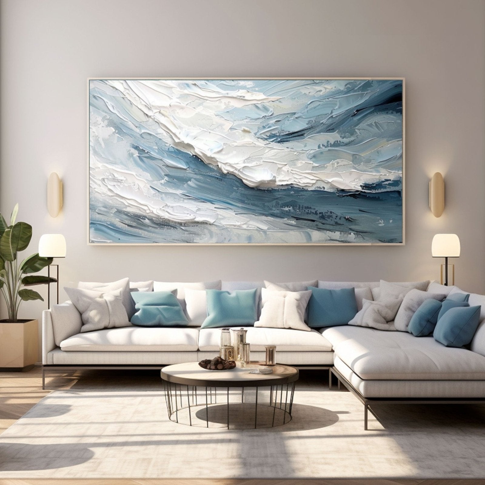 Plaster Painting "Serenity in Motion"