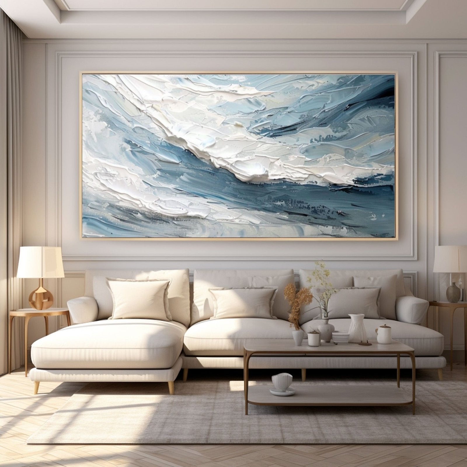 Plaster Painting "Serenity in Motion"