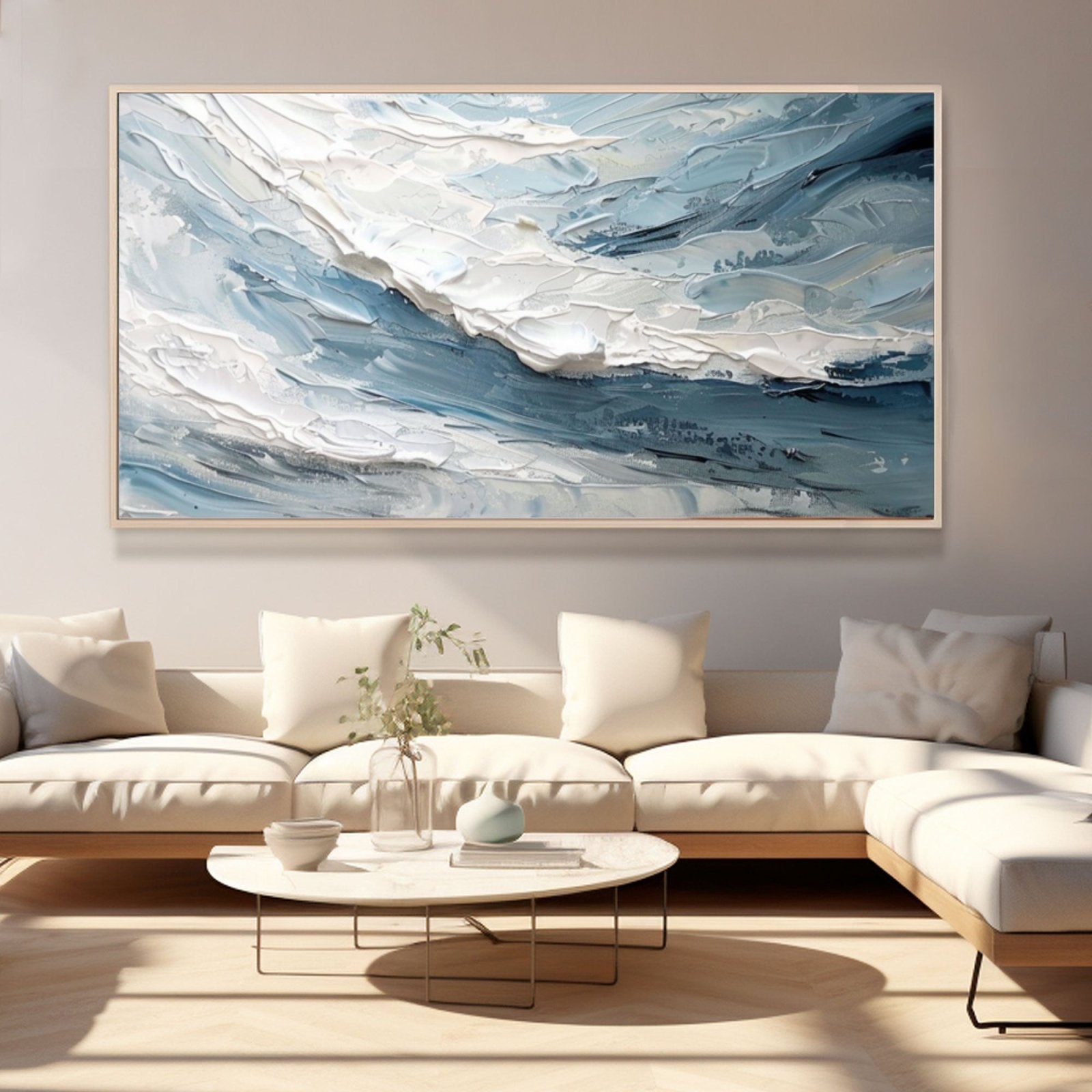 Plaster Painting "Serenity in Motion"