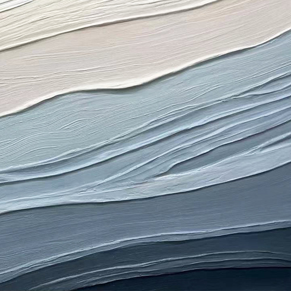 Abstrakt maleri "Serenity Waves"