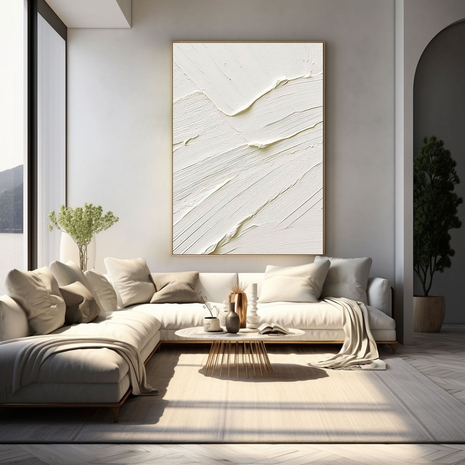 Plaster Painting "Silent Serenade"