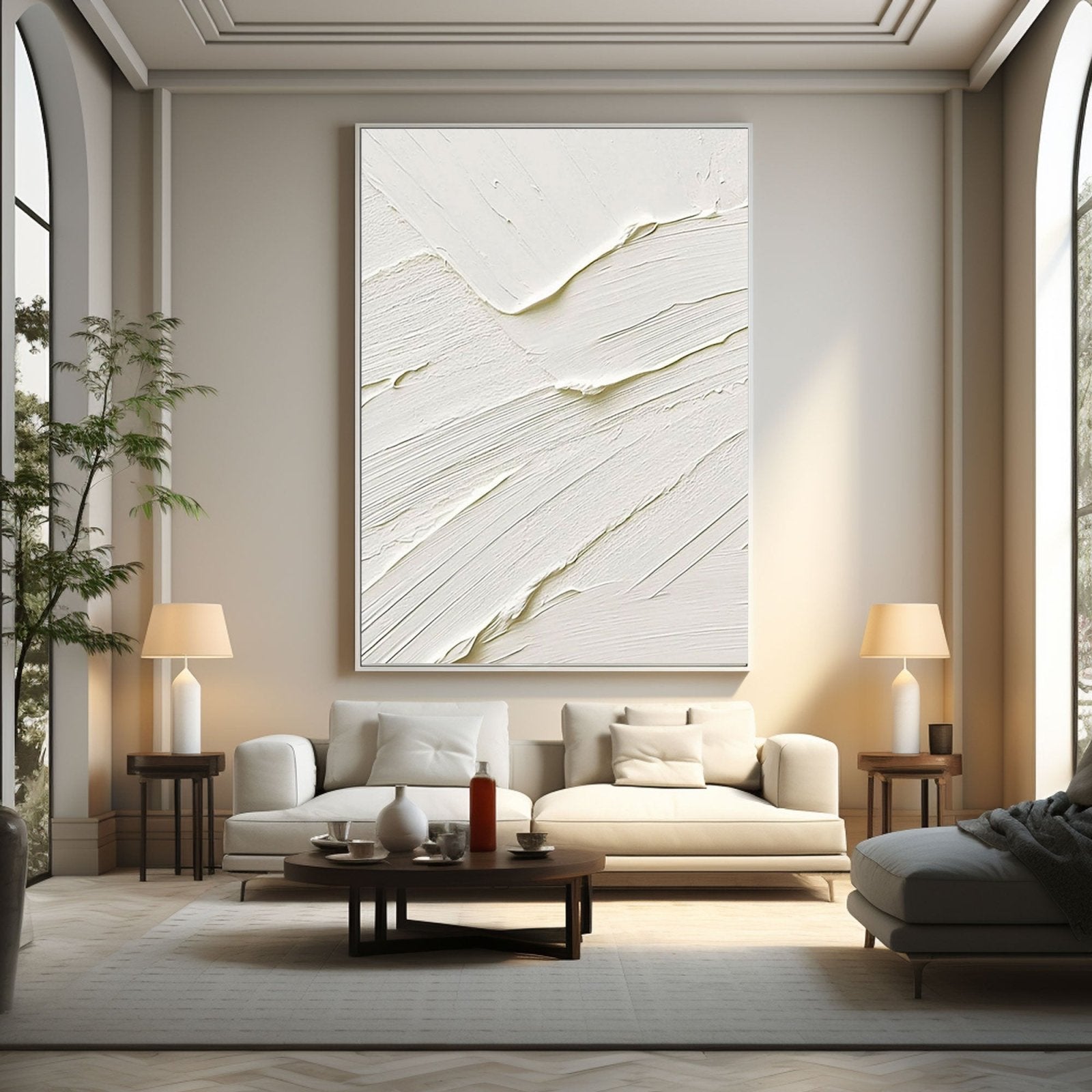 Plaster Painting "Silent Serenade"