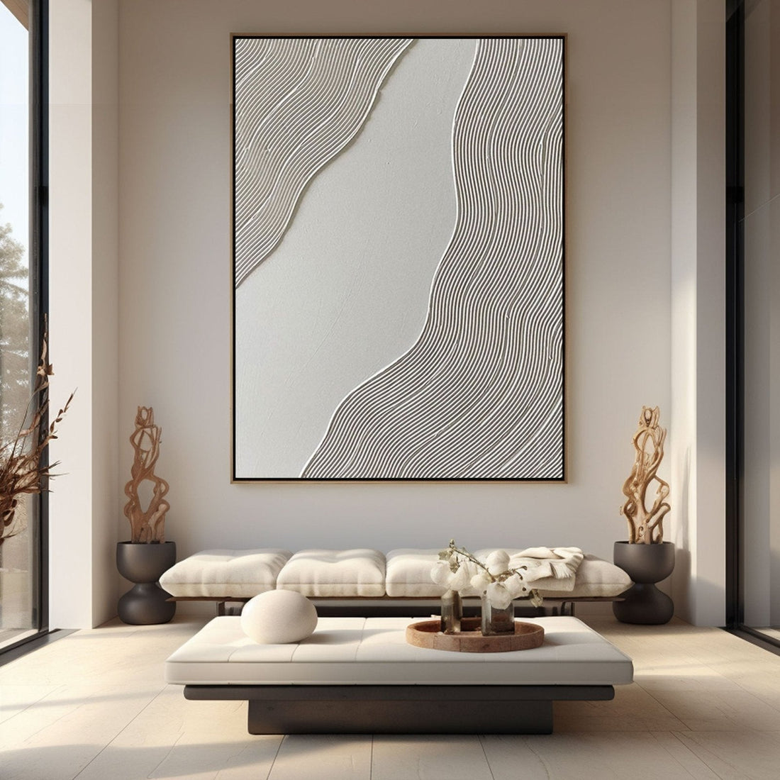 Plaster Painting "Streamline"