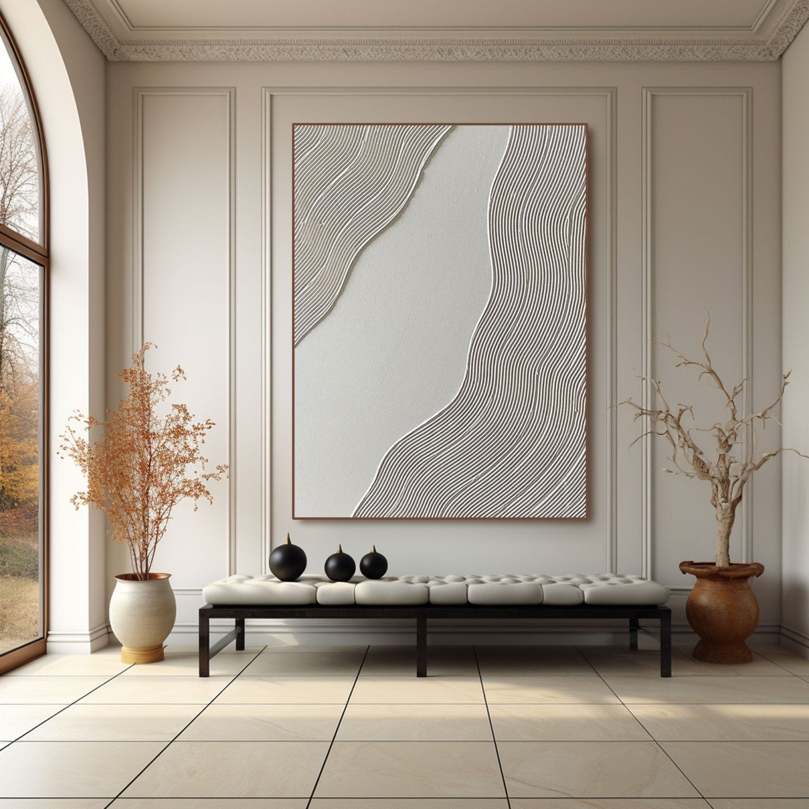 Plaster Painting "Streamline"