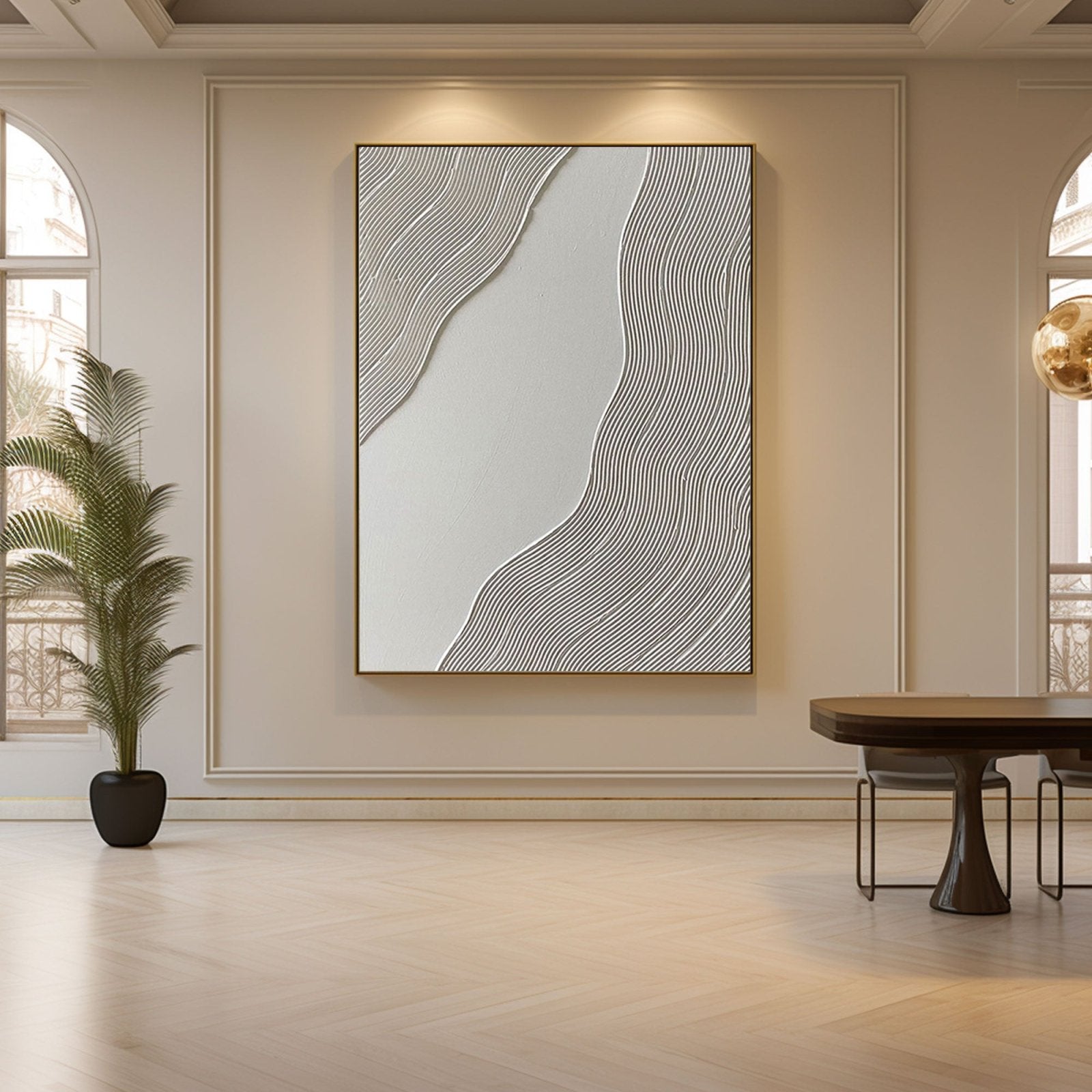 Plaster Painting "Streamline"