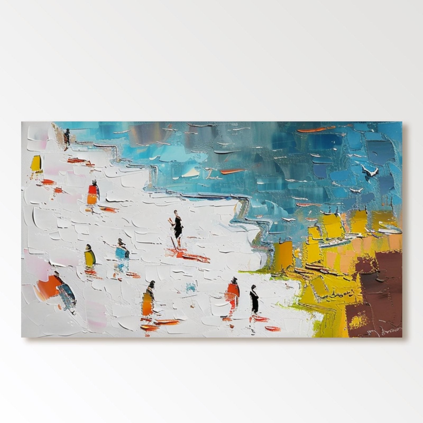 Plaster Painting "Stroll by the Sea"