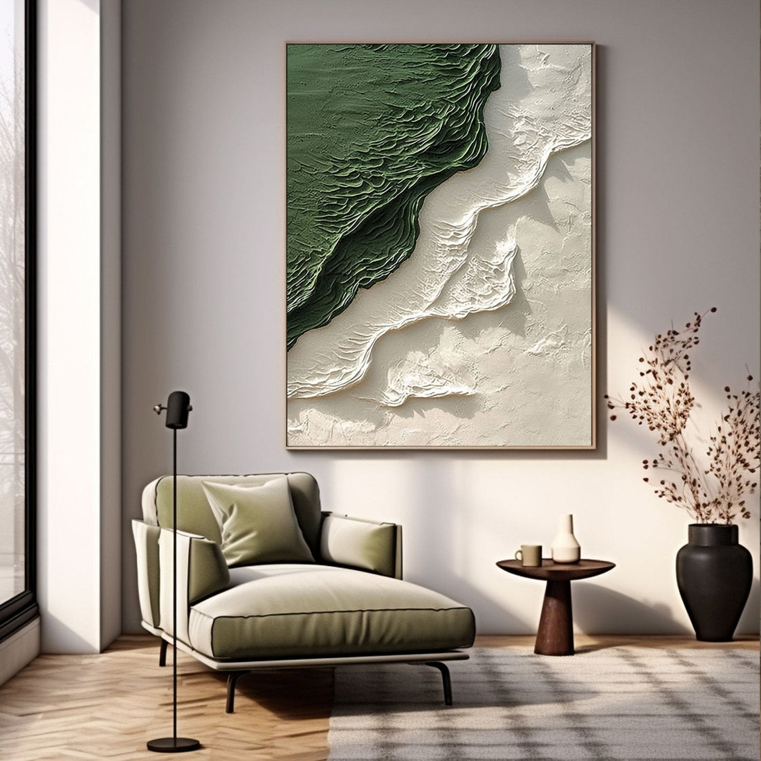 Plaster Painting “Vert"