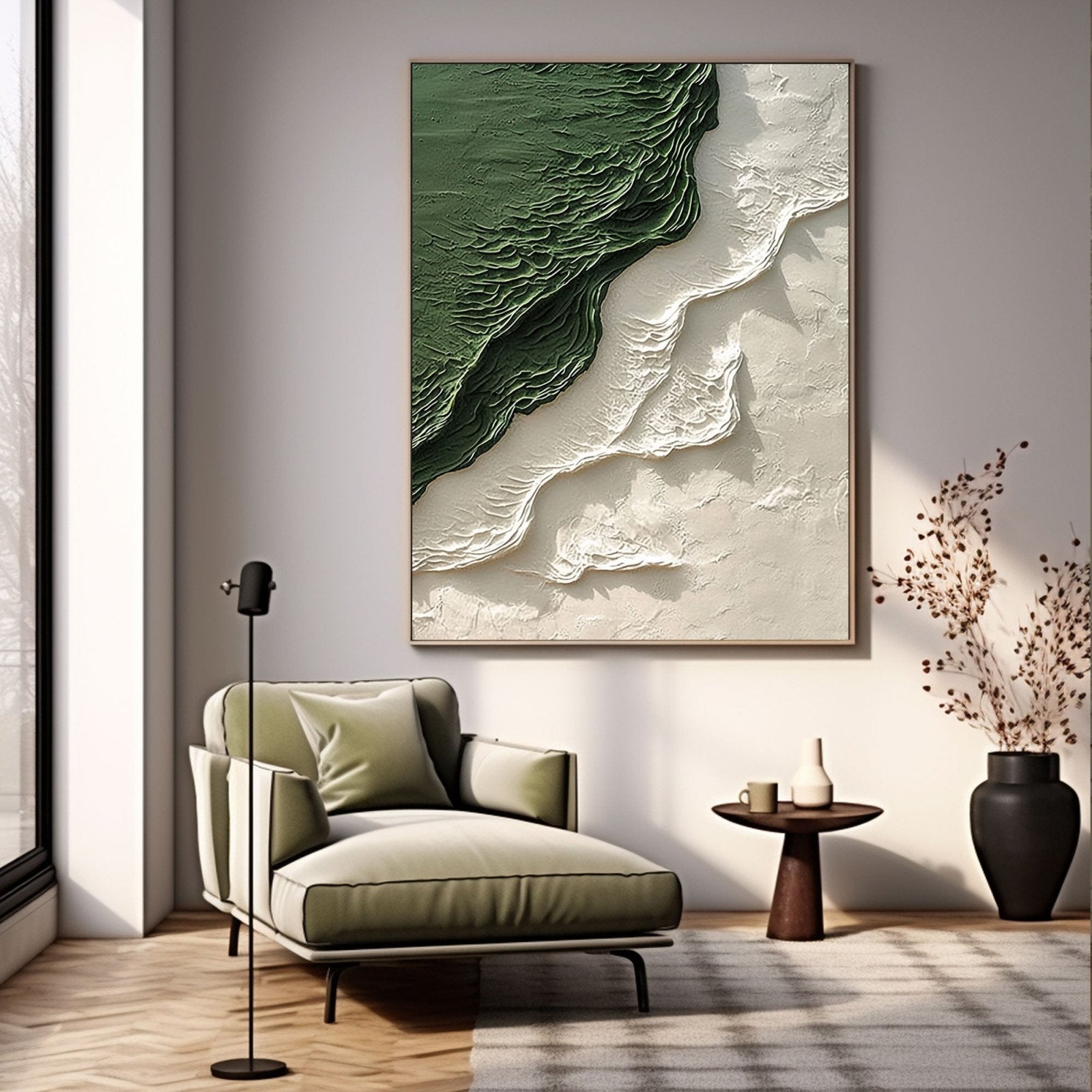 Plaster Painting “Vert"