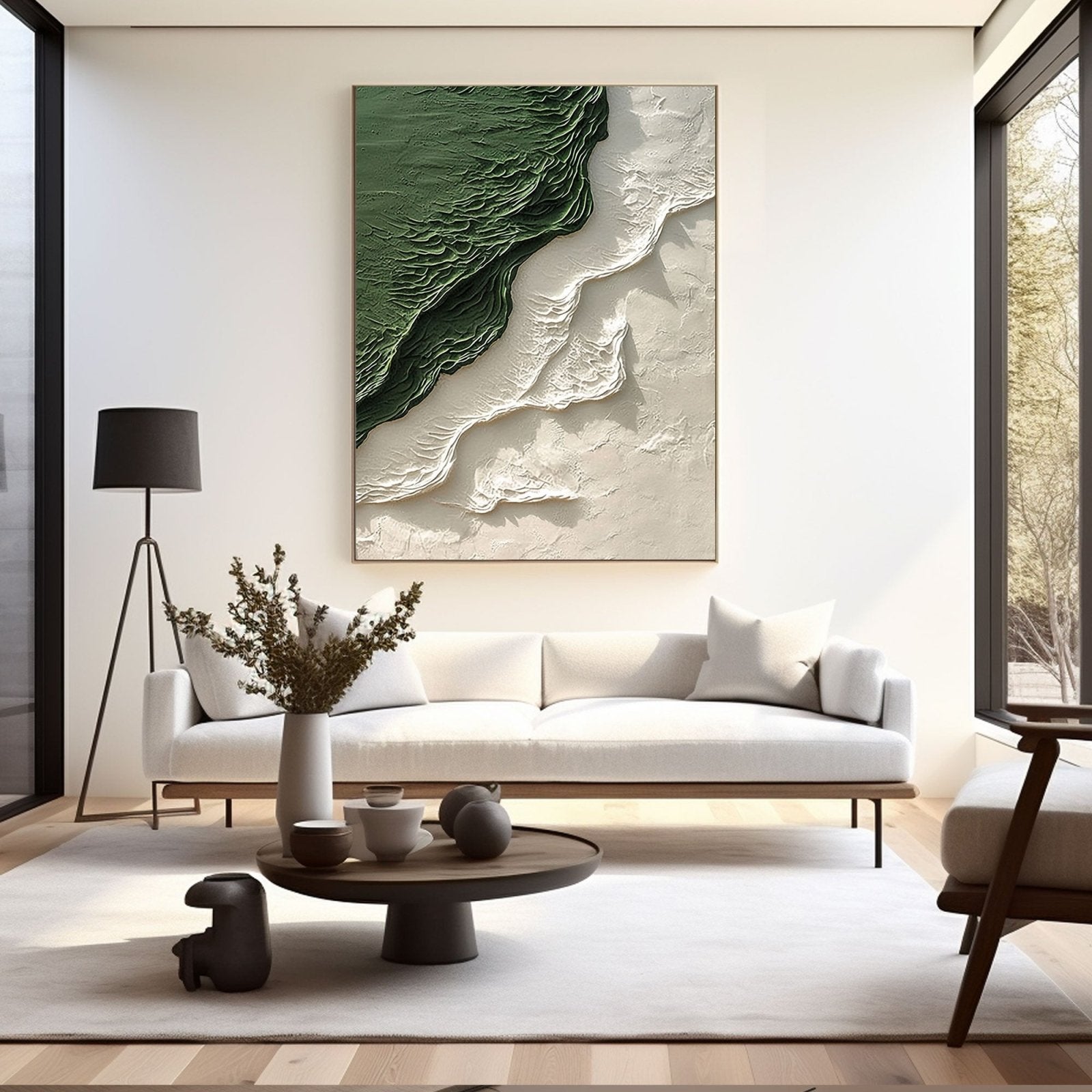 Plaster Painting “Vert"