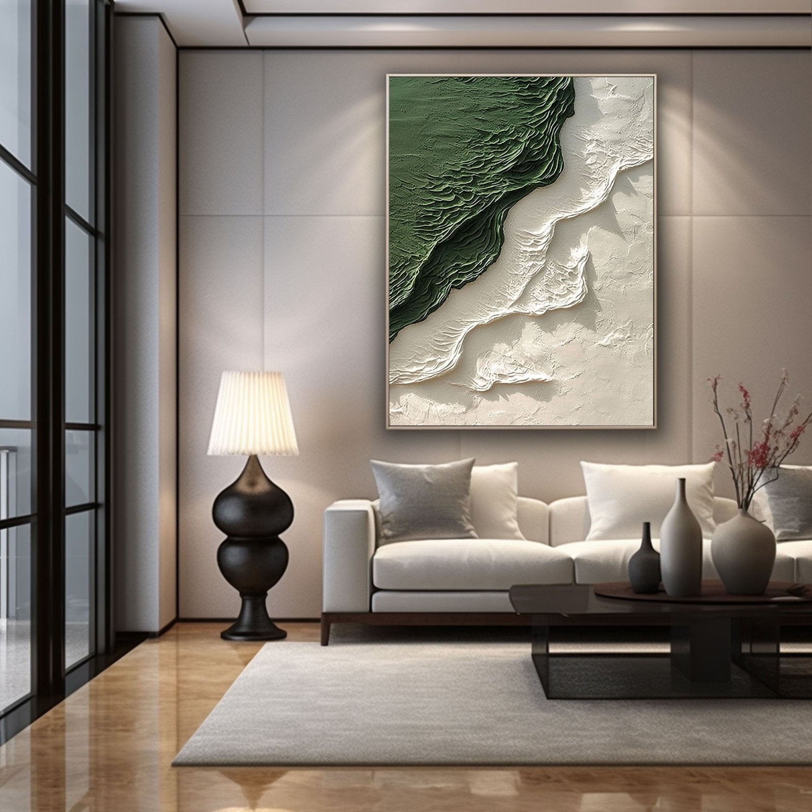 Plaster Painting “Vert"