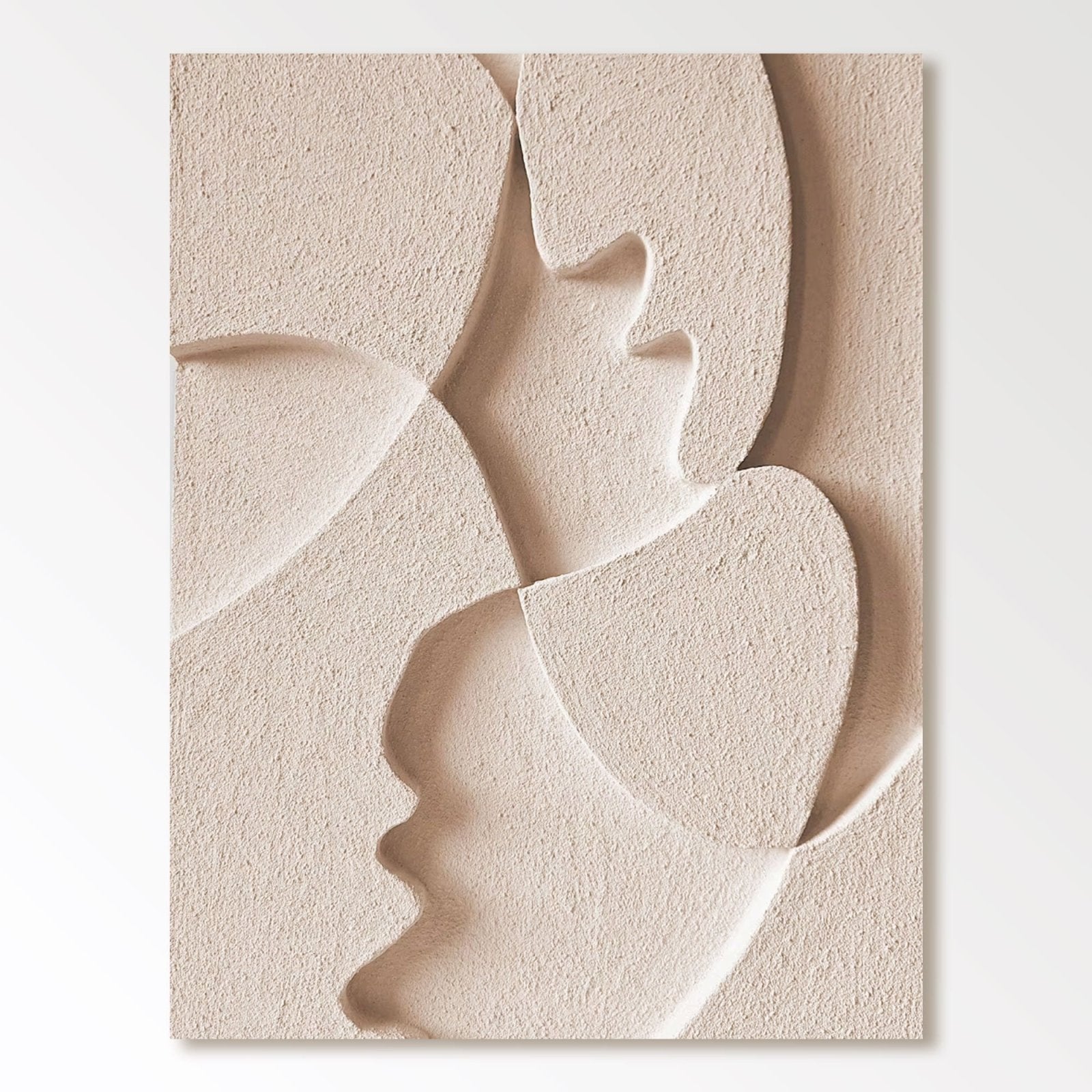 Gipsmaleri "Visages Abstraits"