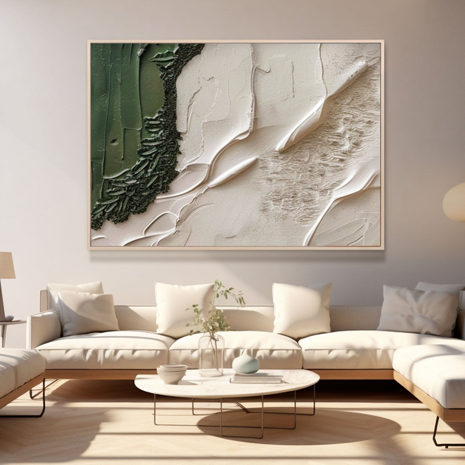 Plaster Painting "Whispering Meadows"