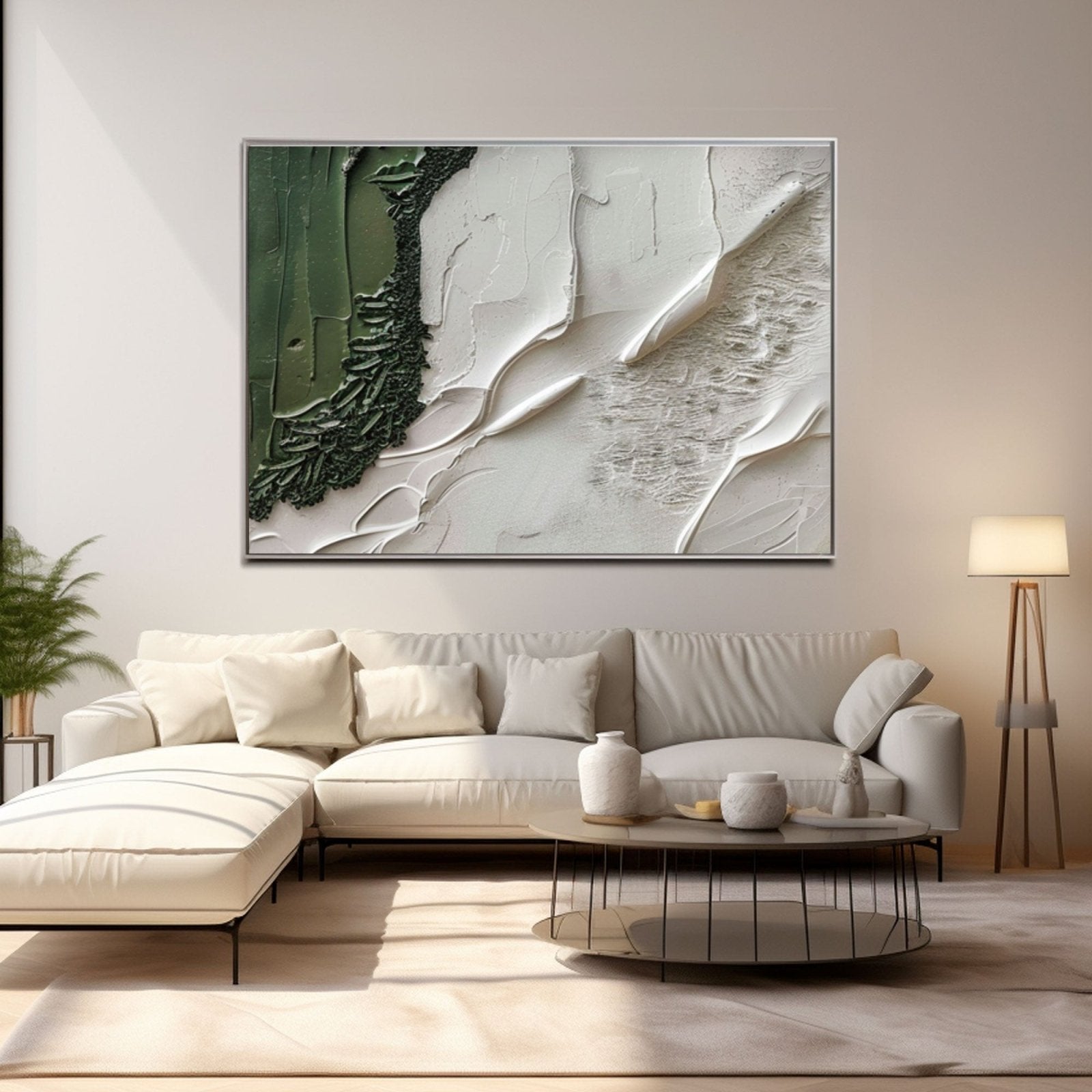 Plaster Painting "Whispering Meadows"