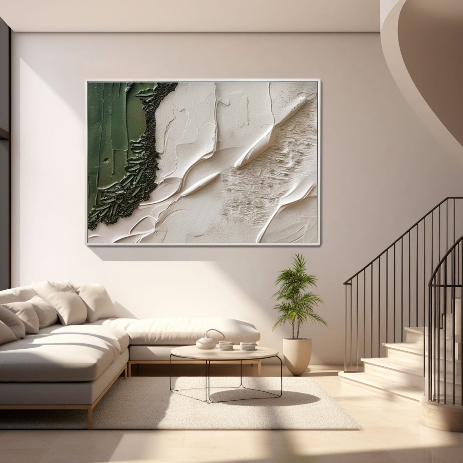 Plaster Painting "Whispering Meadows"