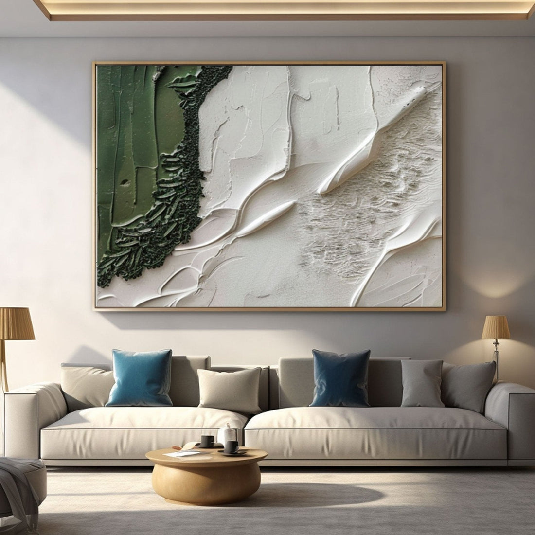 Plaster Painting "Whispering Meadows"