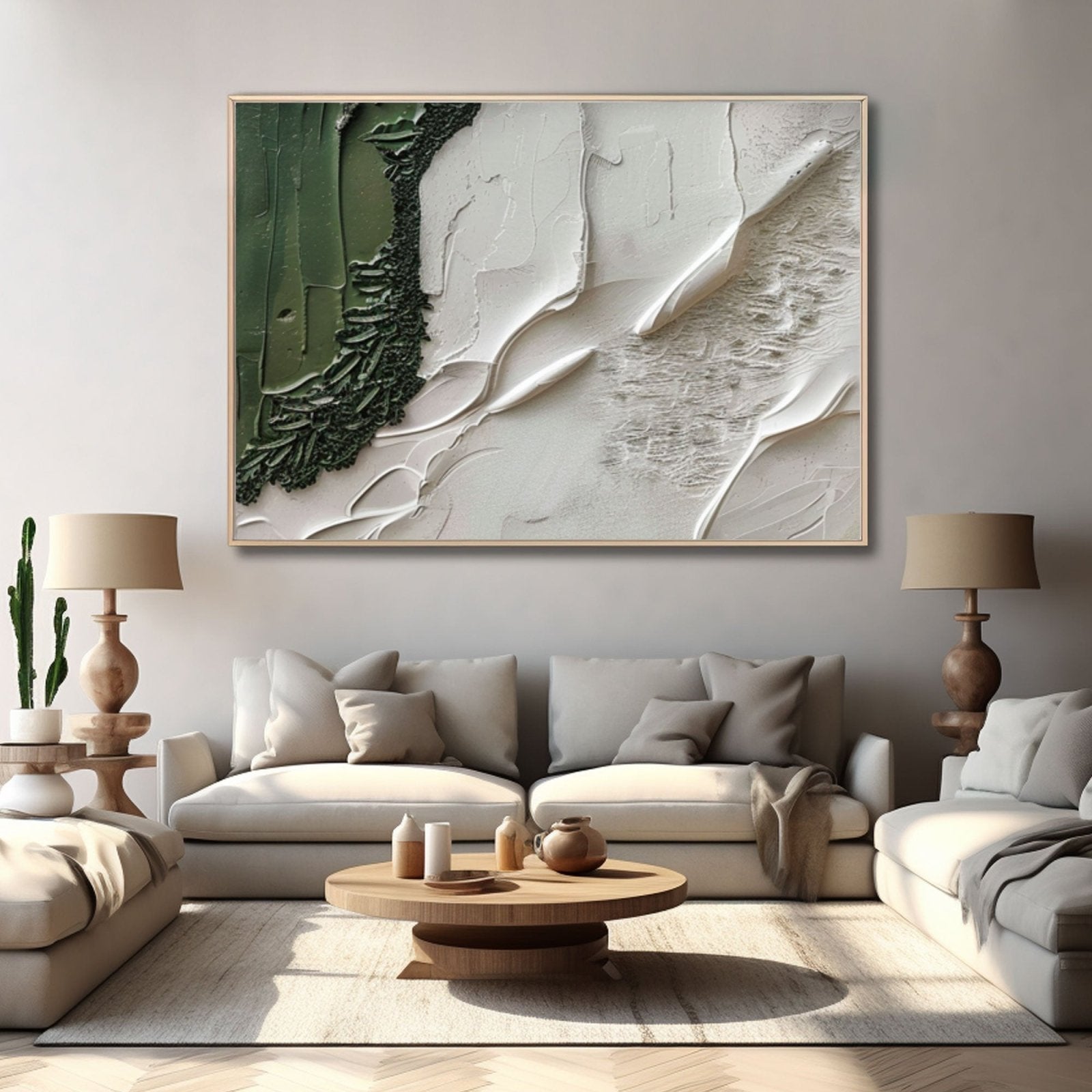Plaster Painting "Whispering Meadows"