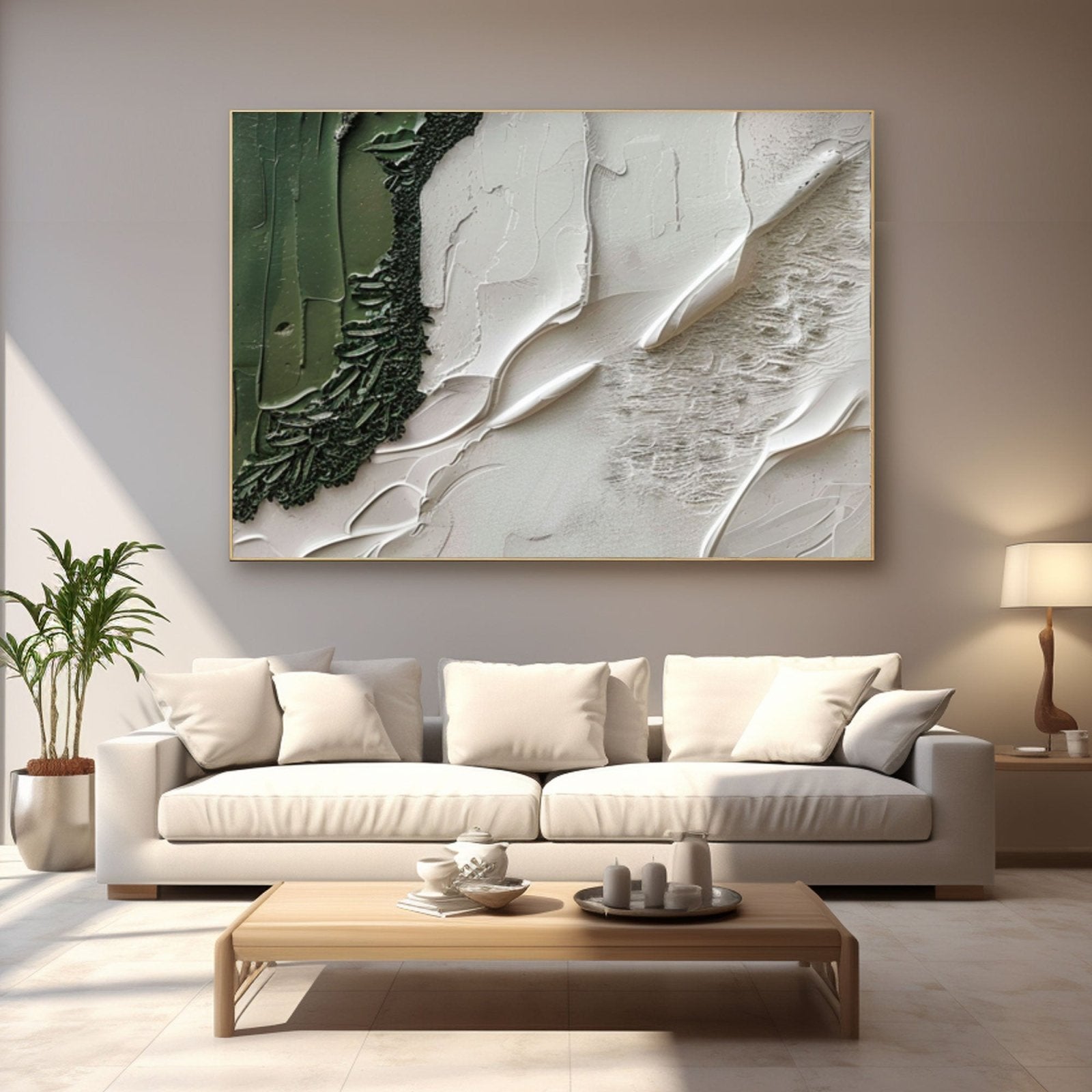 Plaster Painting "Whispering Meadows"
