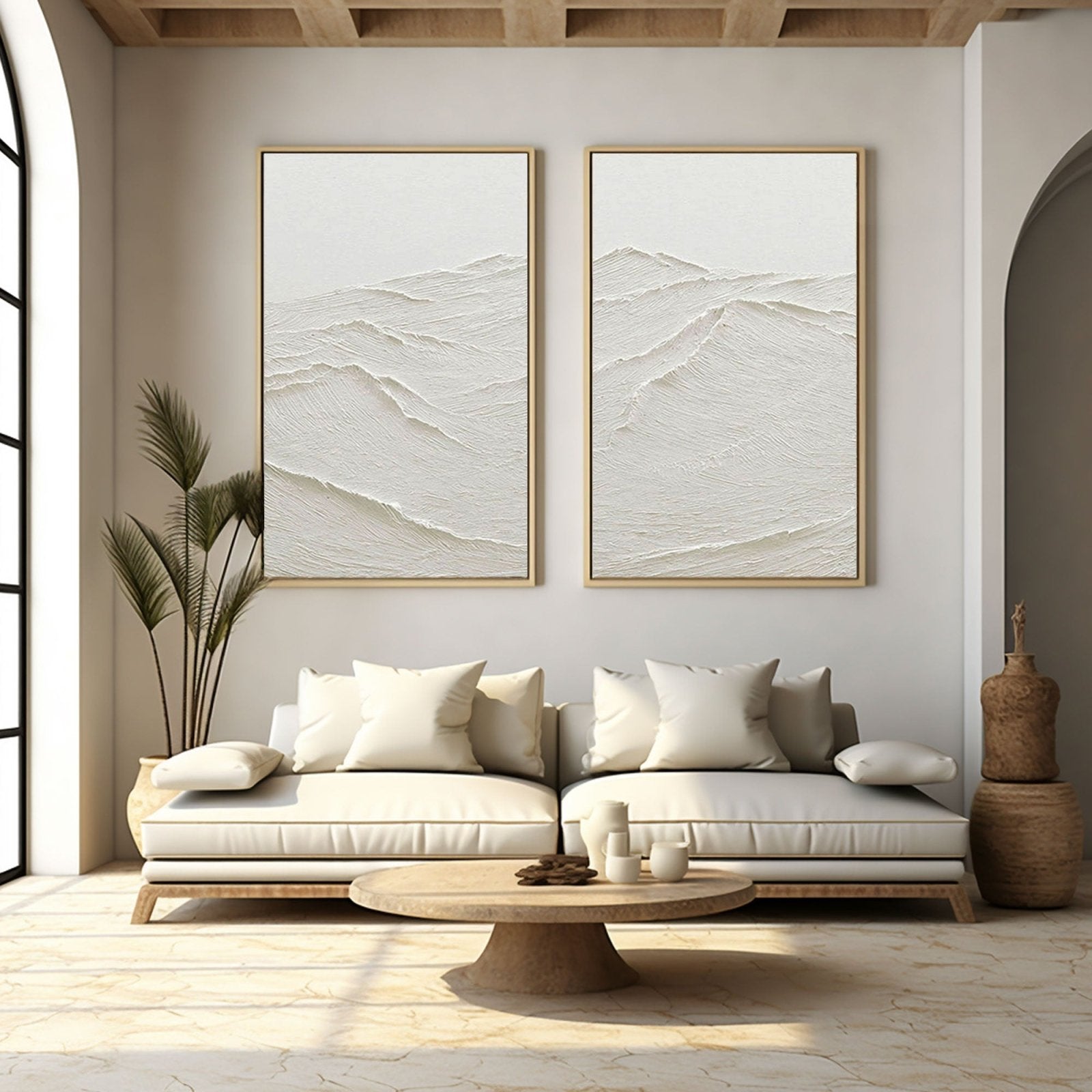 Plaster Painting "Whispering Peaks"