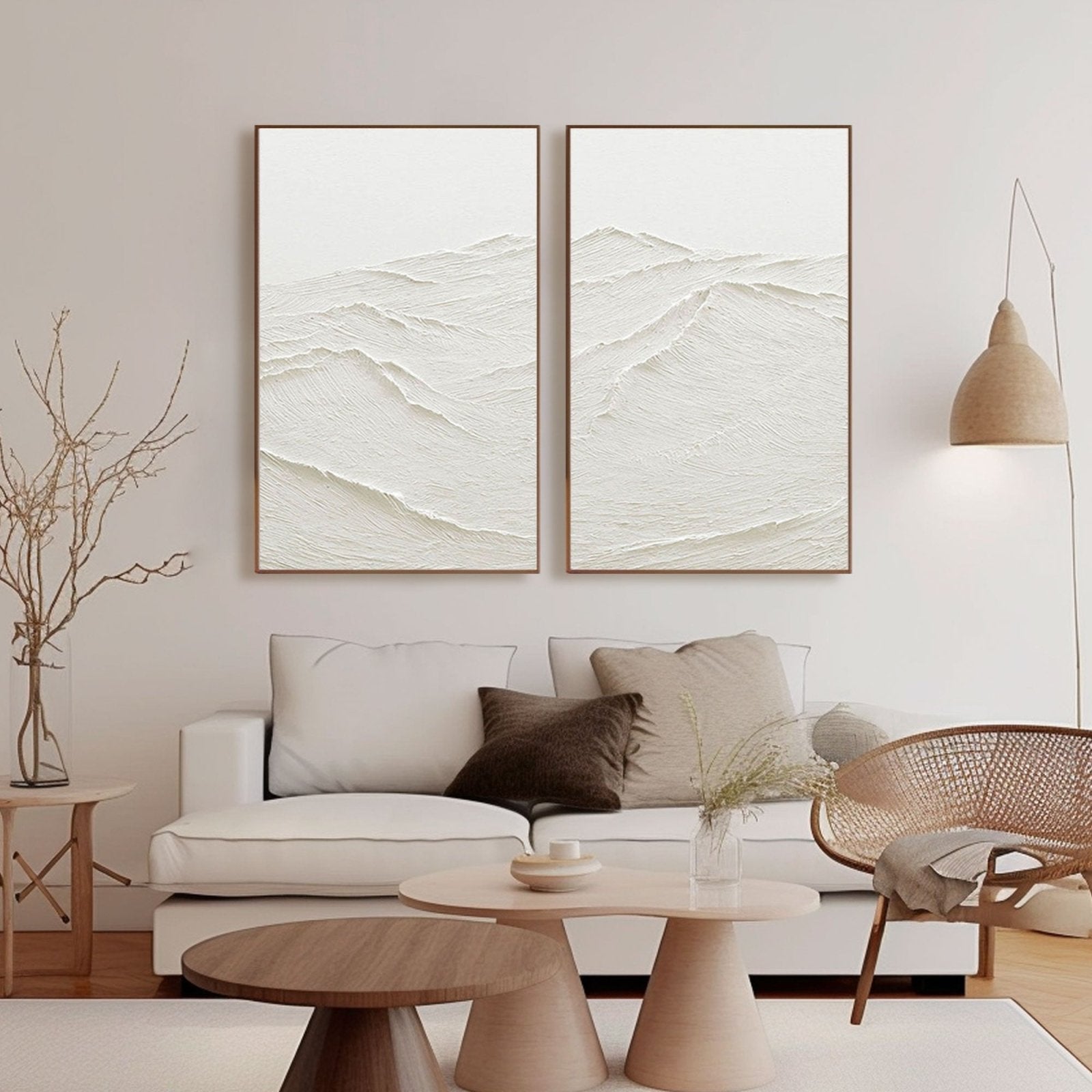 Plaster Painting "Whispering Peaks"