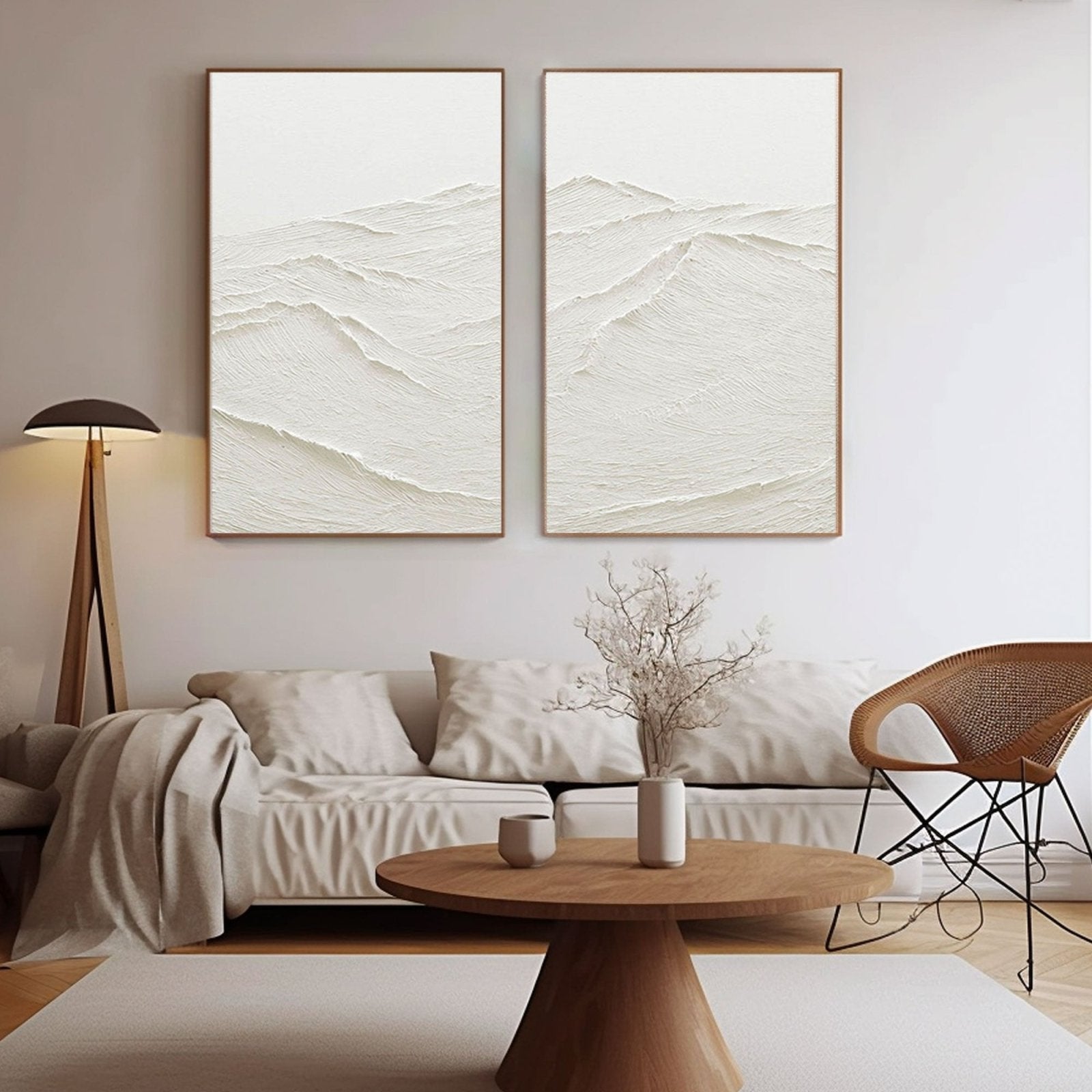 Plaster Painting "Whispering Peaks"