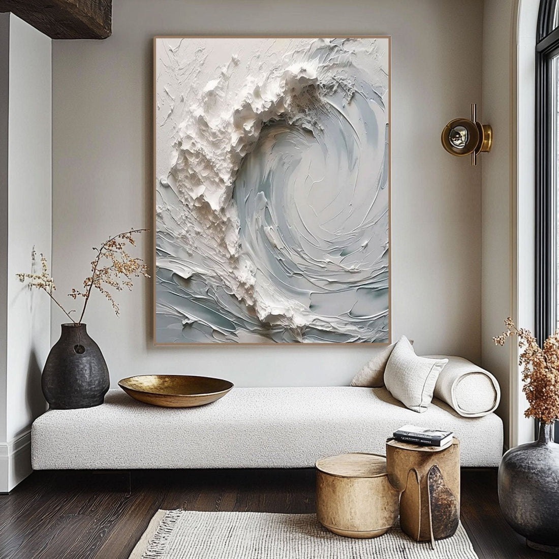 Plaster Painting "Whispers of Serenity"