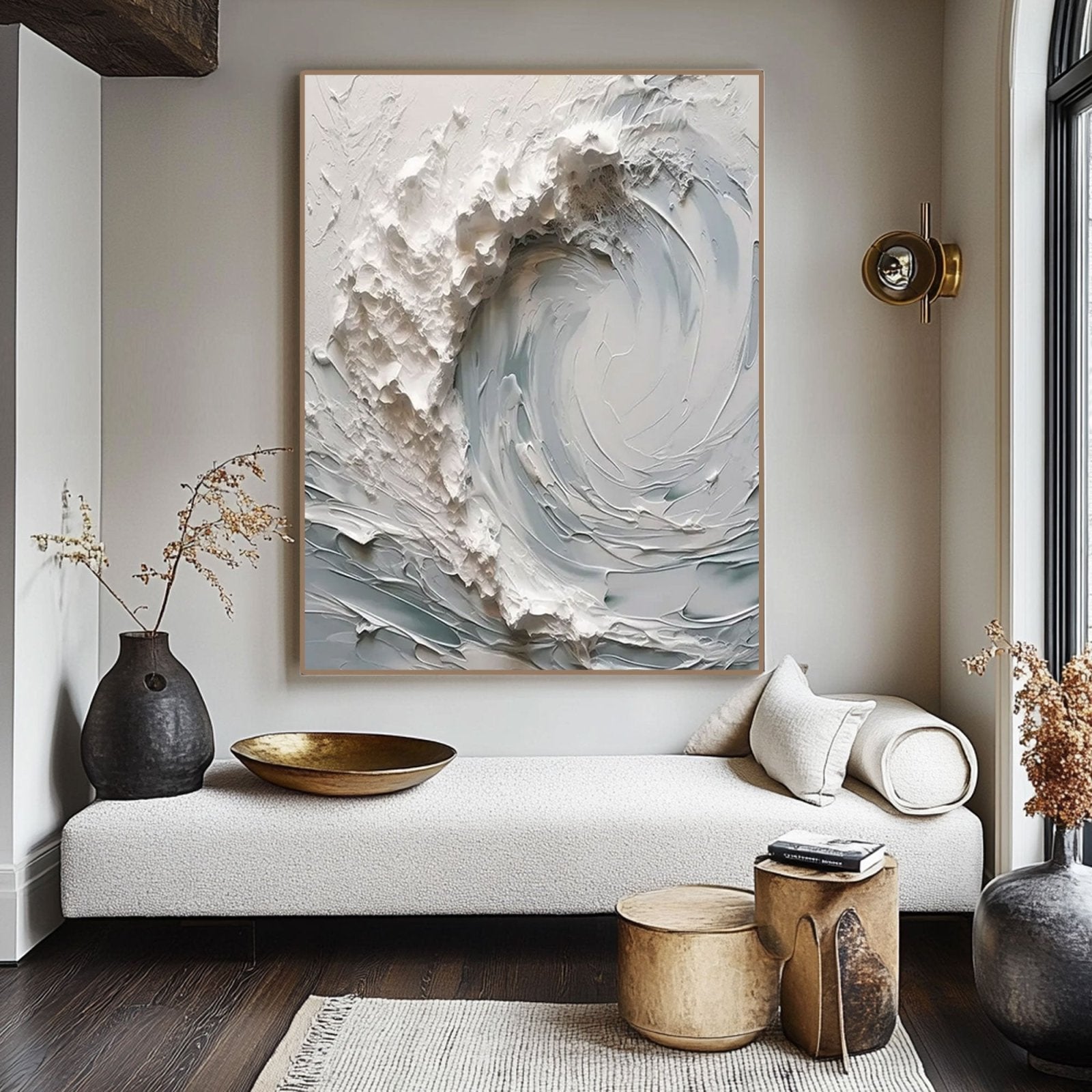 Plaster Painting "Whispers of Serenity"