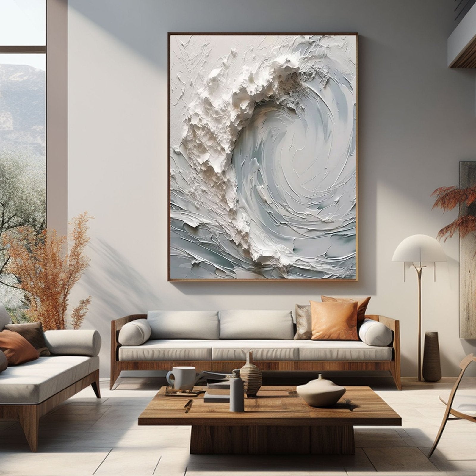 Plaster Painting "Whispers of Serenity"