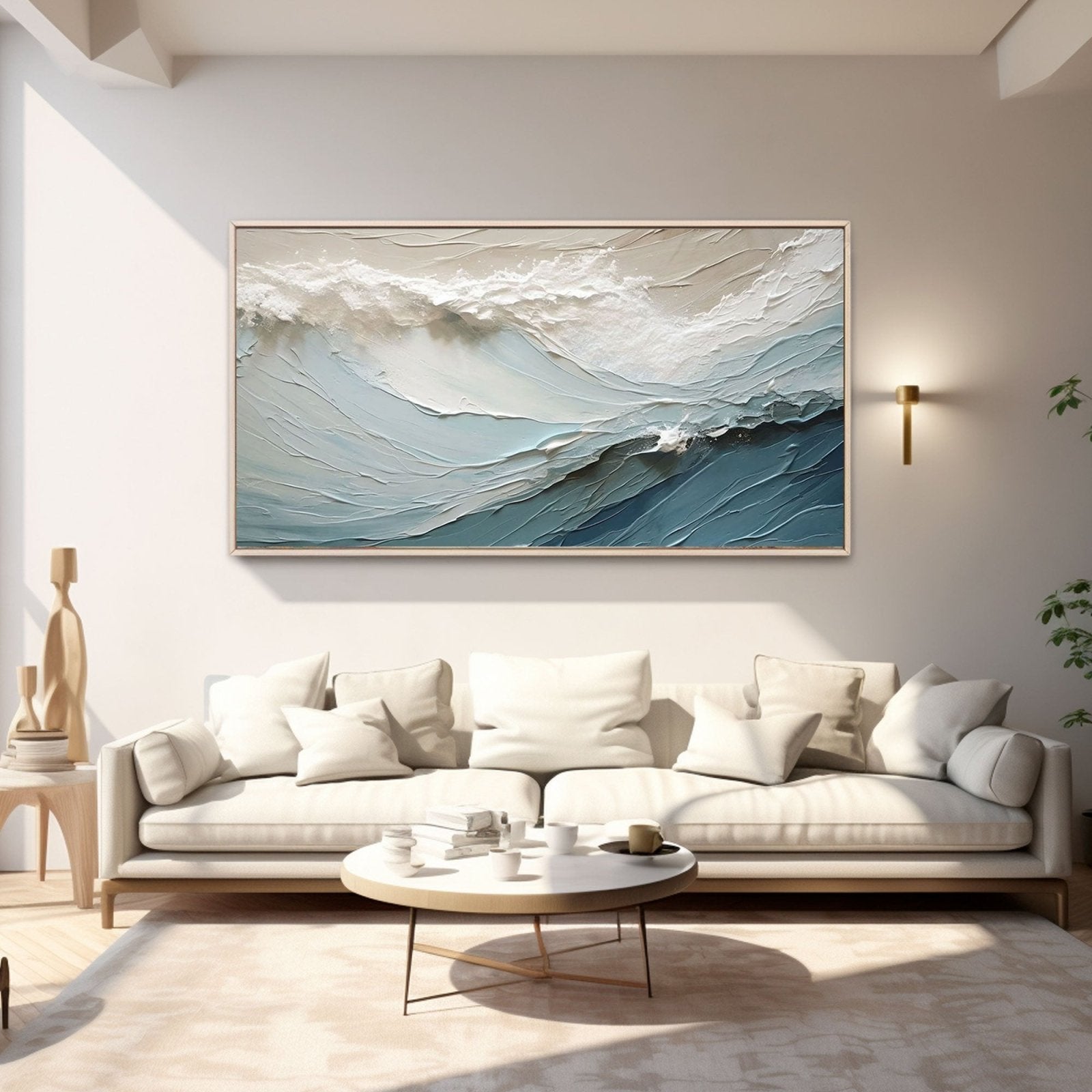 Plaster Textured Painting "Surge"