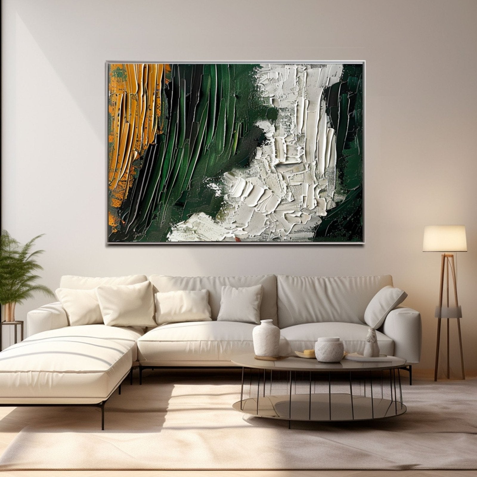 Plaster Wall Art "Autumn's Embrace"
