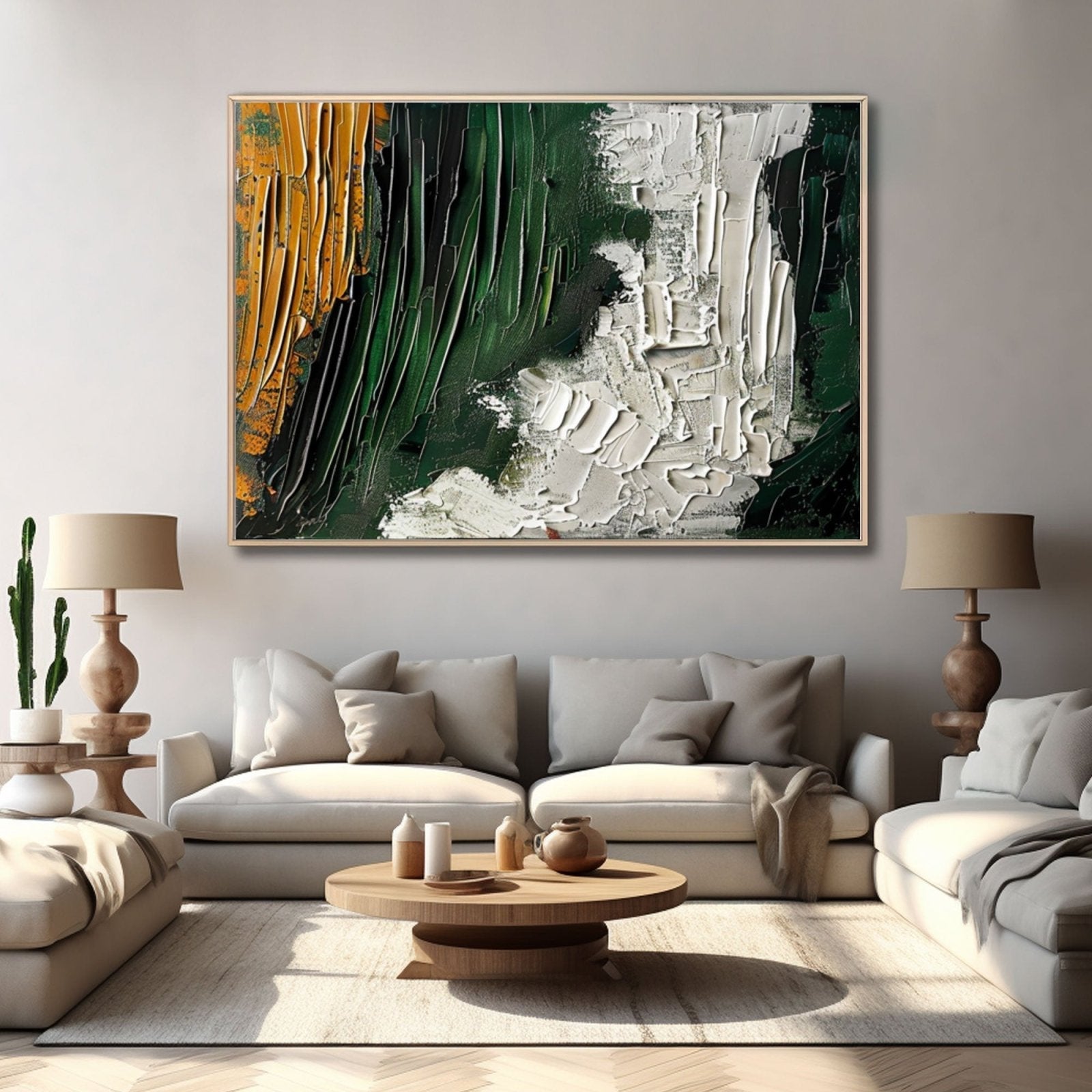Plaster Wall Art "Autumn's Embrace"