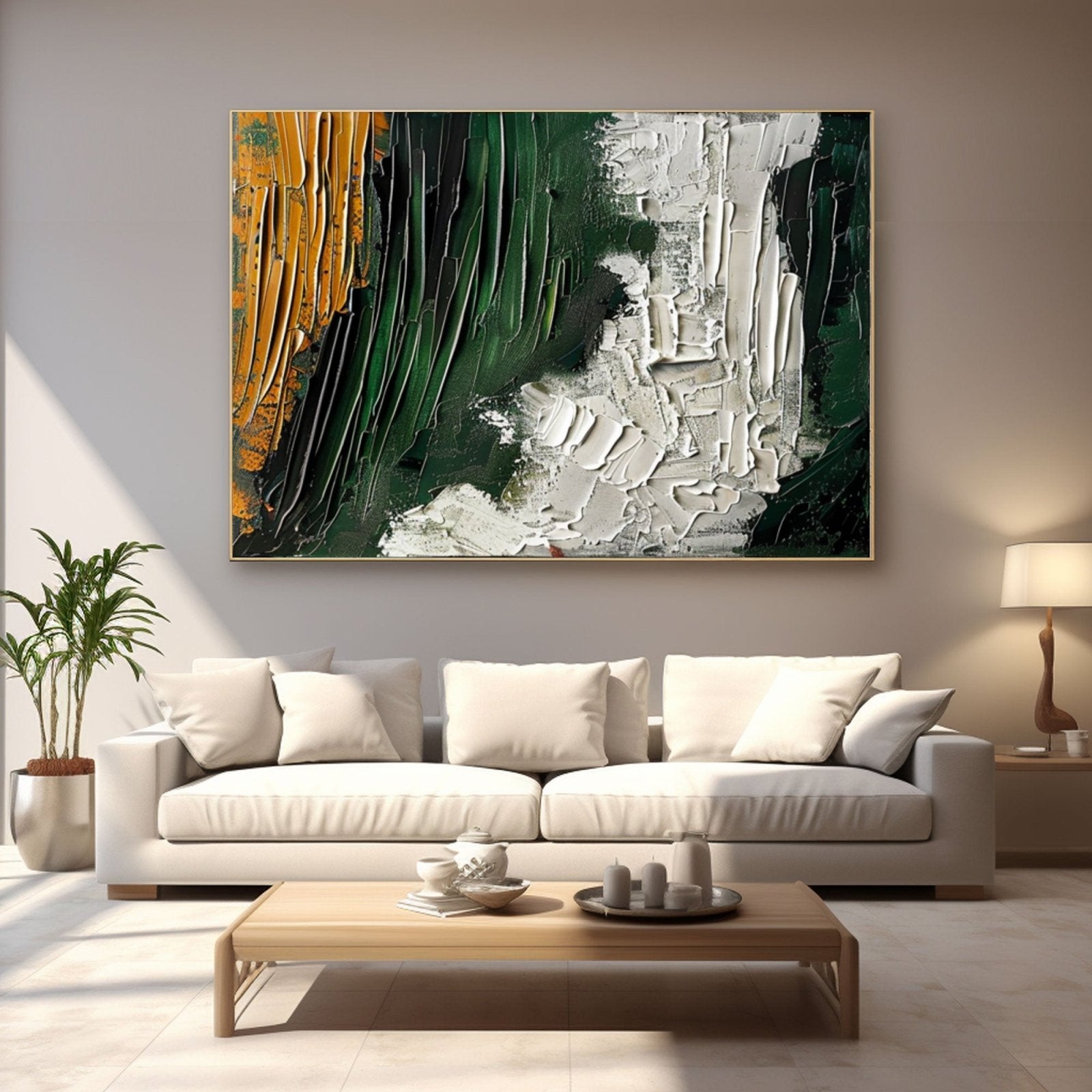 Plaster Wall Art "Autumn's Embrace"