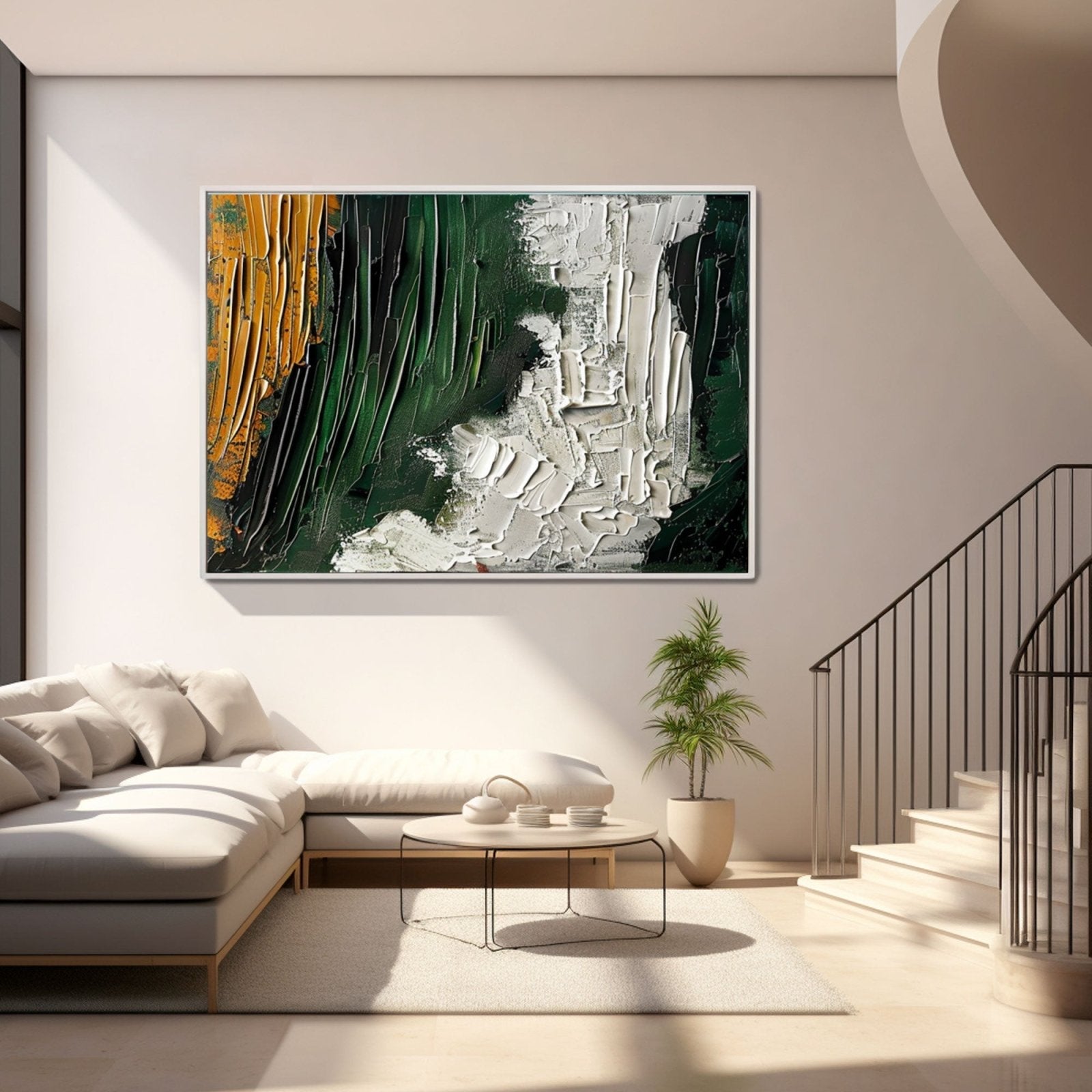 Plaster Wall Art "Autumn's Embrace"