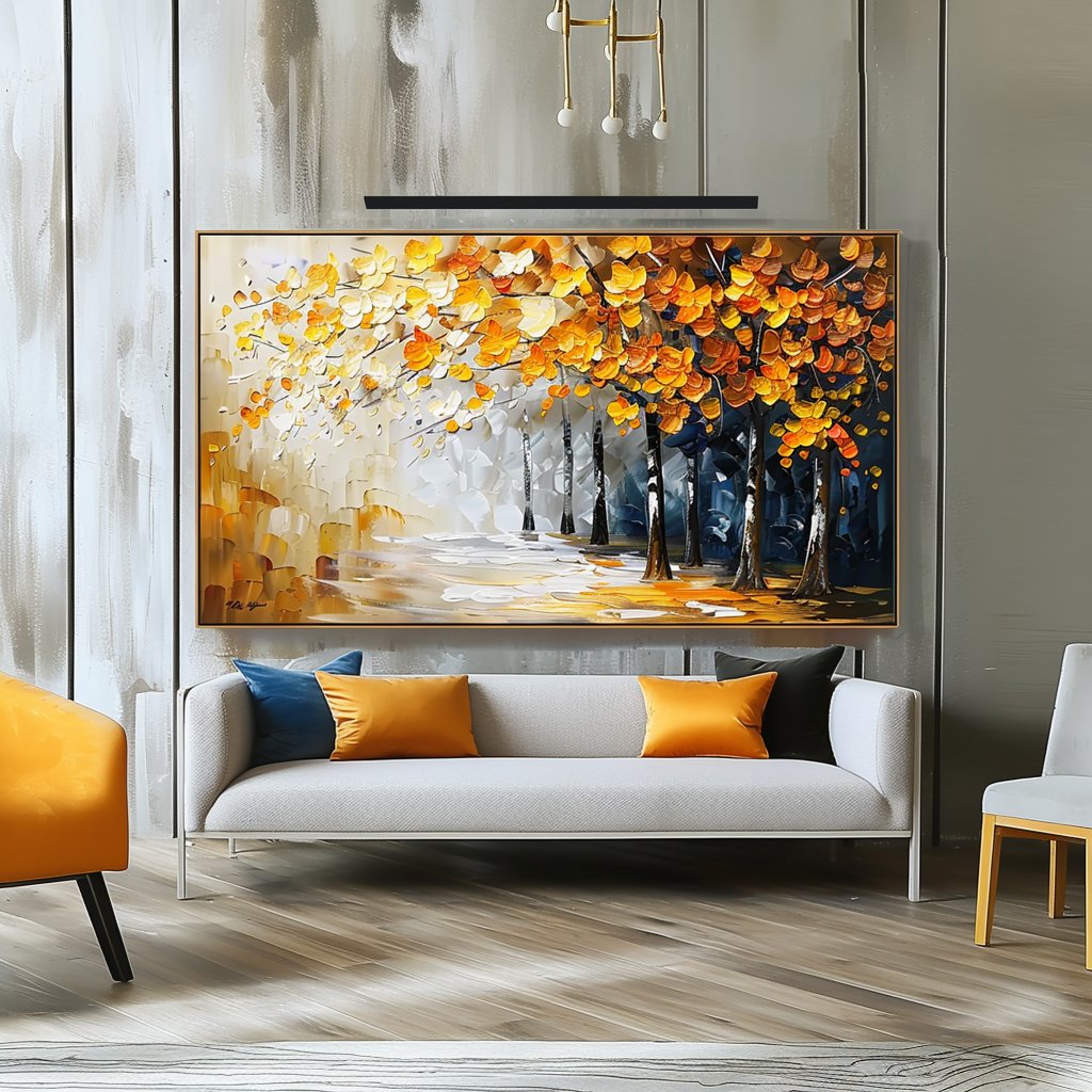 Gipsvægkunst "Gylden Harmoni"