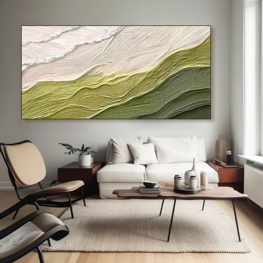 Gipsvægkunst "Grønne hvisken"