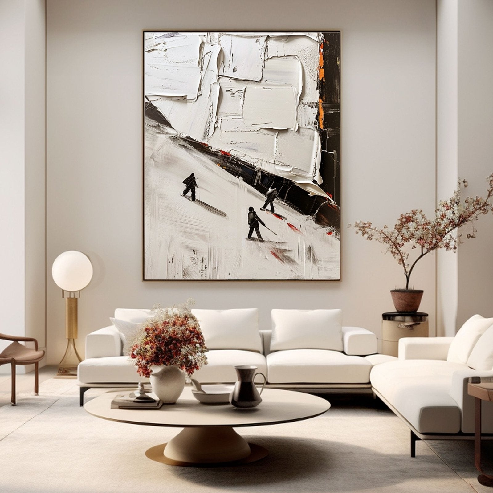 Plaster Wall Art "Whispers of Winter"