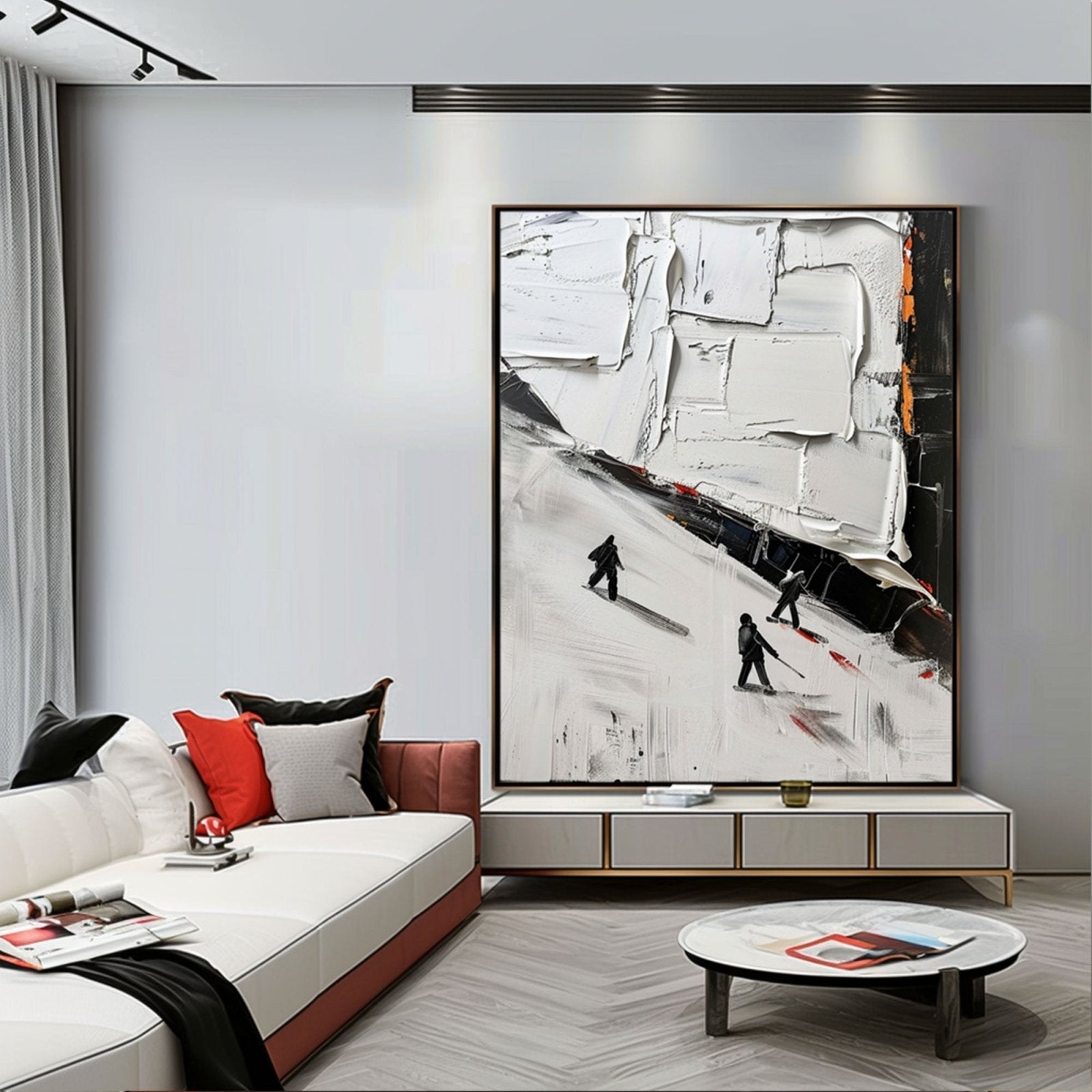 Plaster Wall Art "Whispers of Winter"