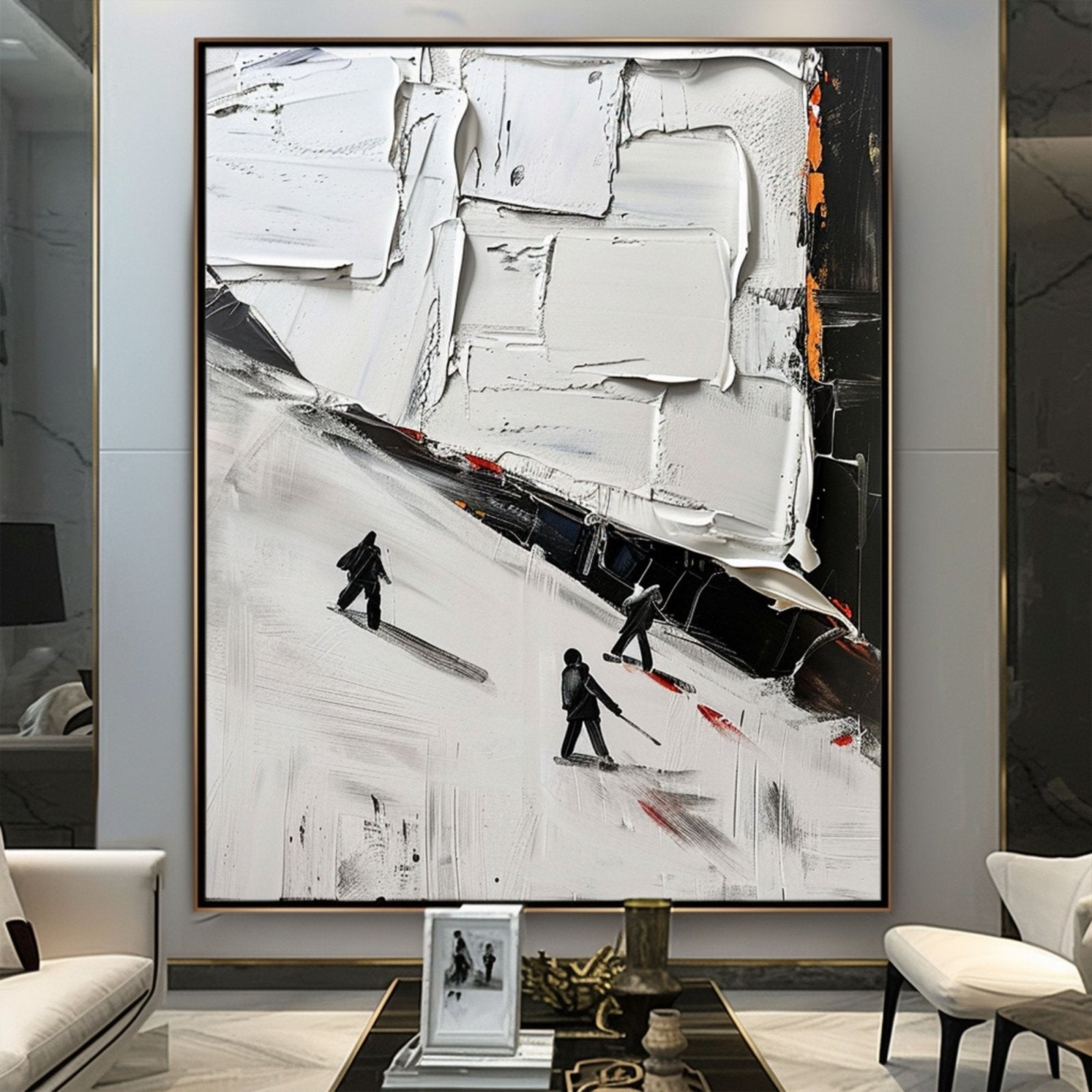 Plaster Wall Art "Whispers of Winter"