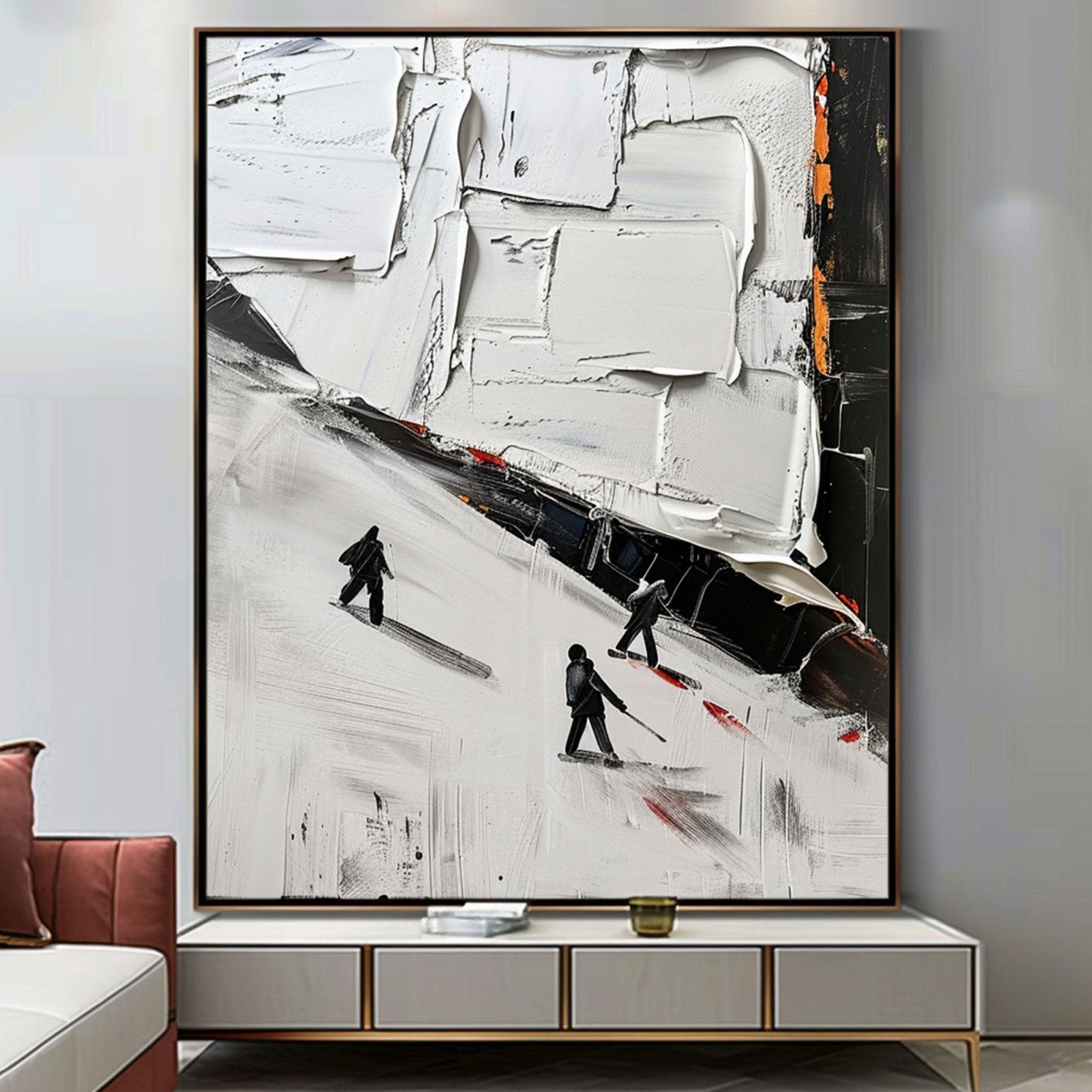 Plaster Wall Art "Whispers of Winter"