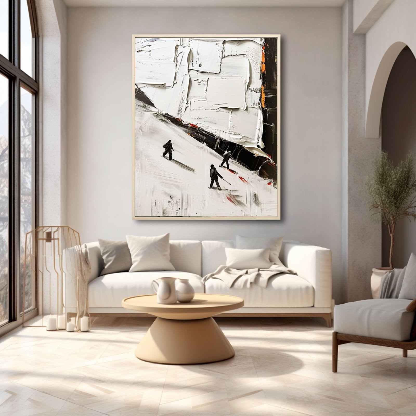Plaster Wall Art "Whispers of Winter"