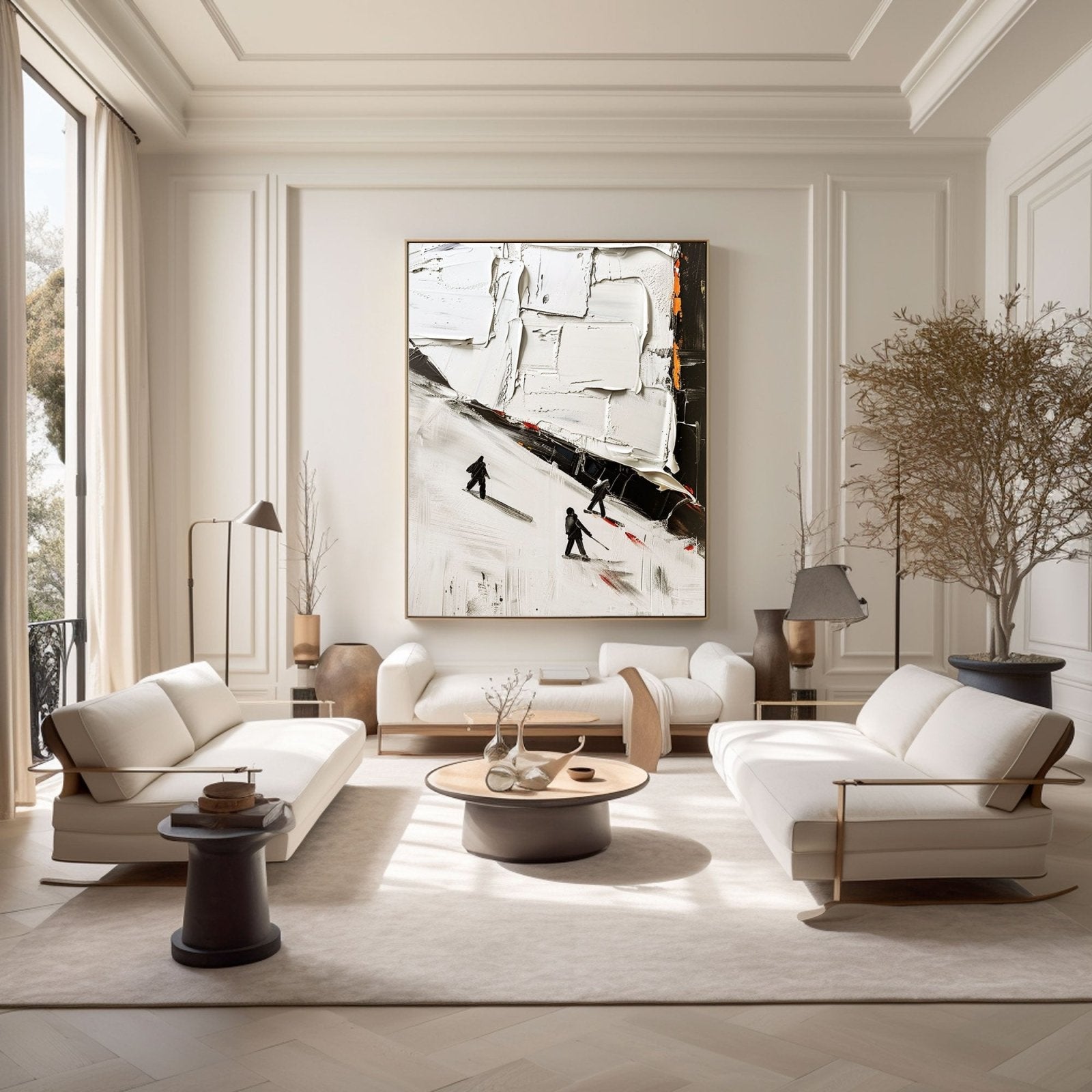 Plaster Wall Art "Whispers of Winter"