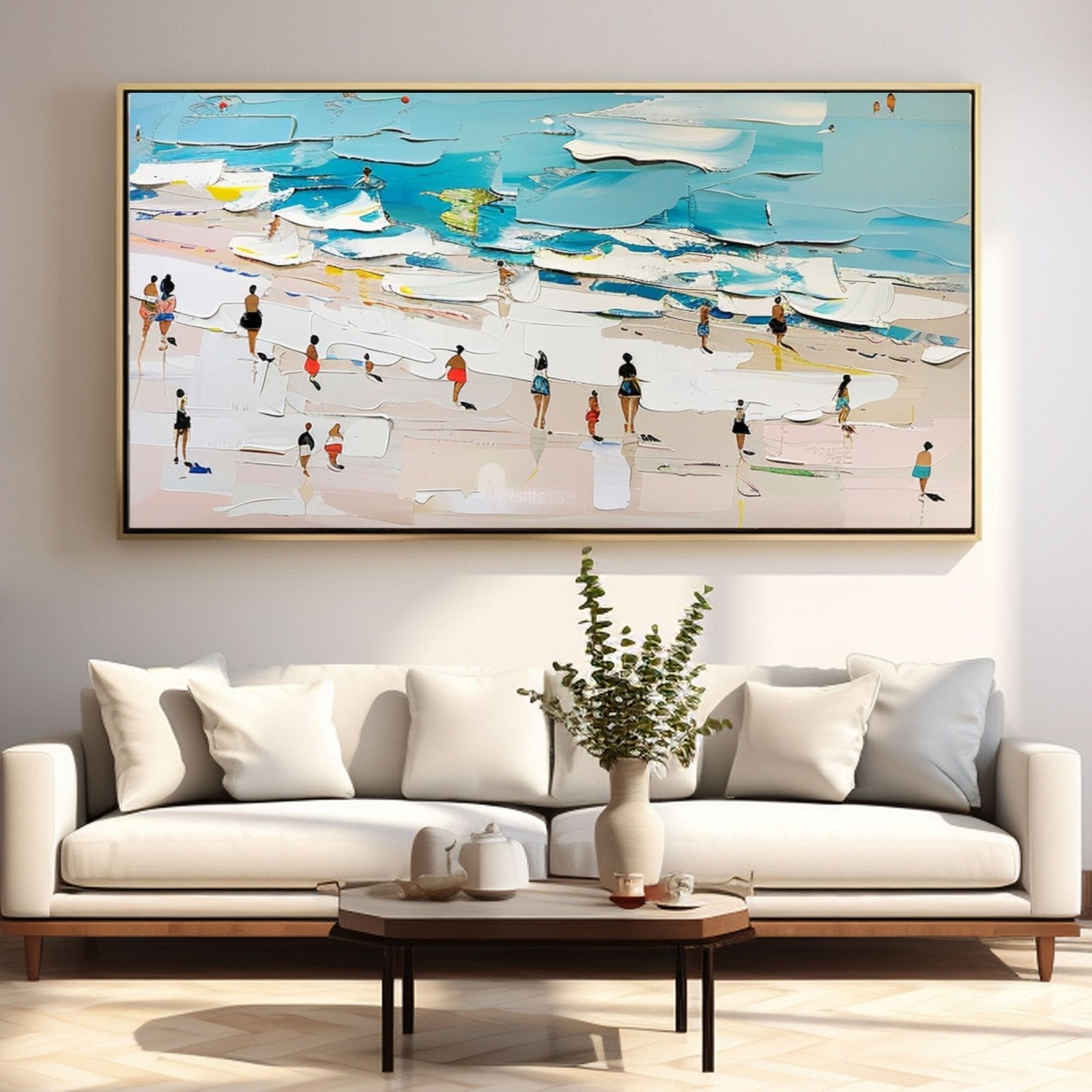Plaster Wall Art"Beach Day"