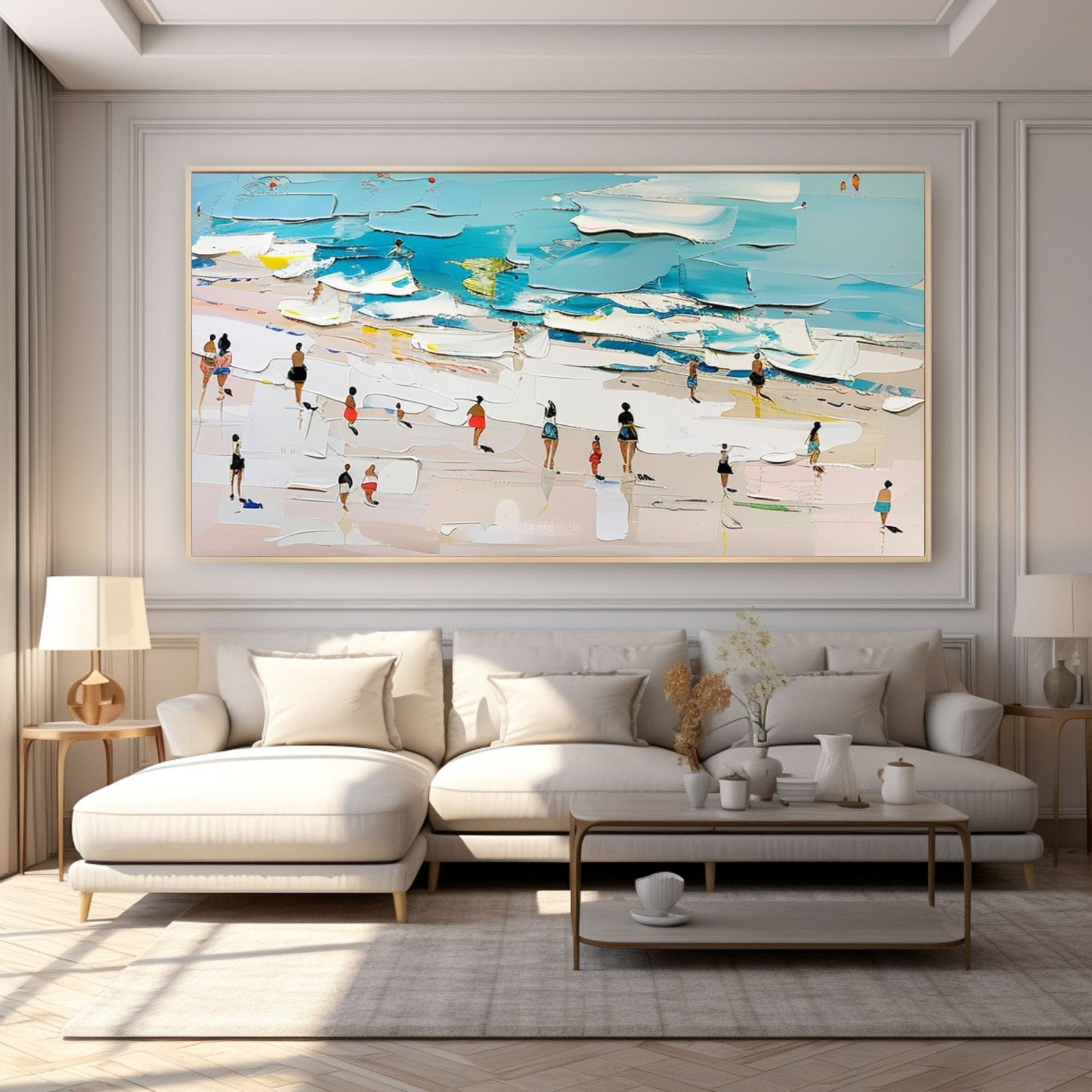 Plaster Wall Art"Beach Day"